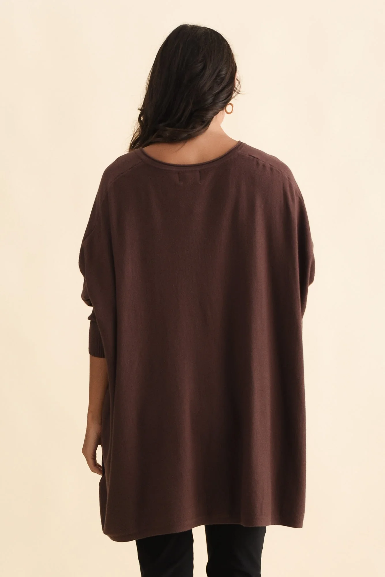 Nastia Brown Wool Blend Sweater - Image 5