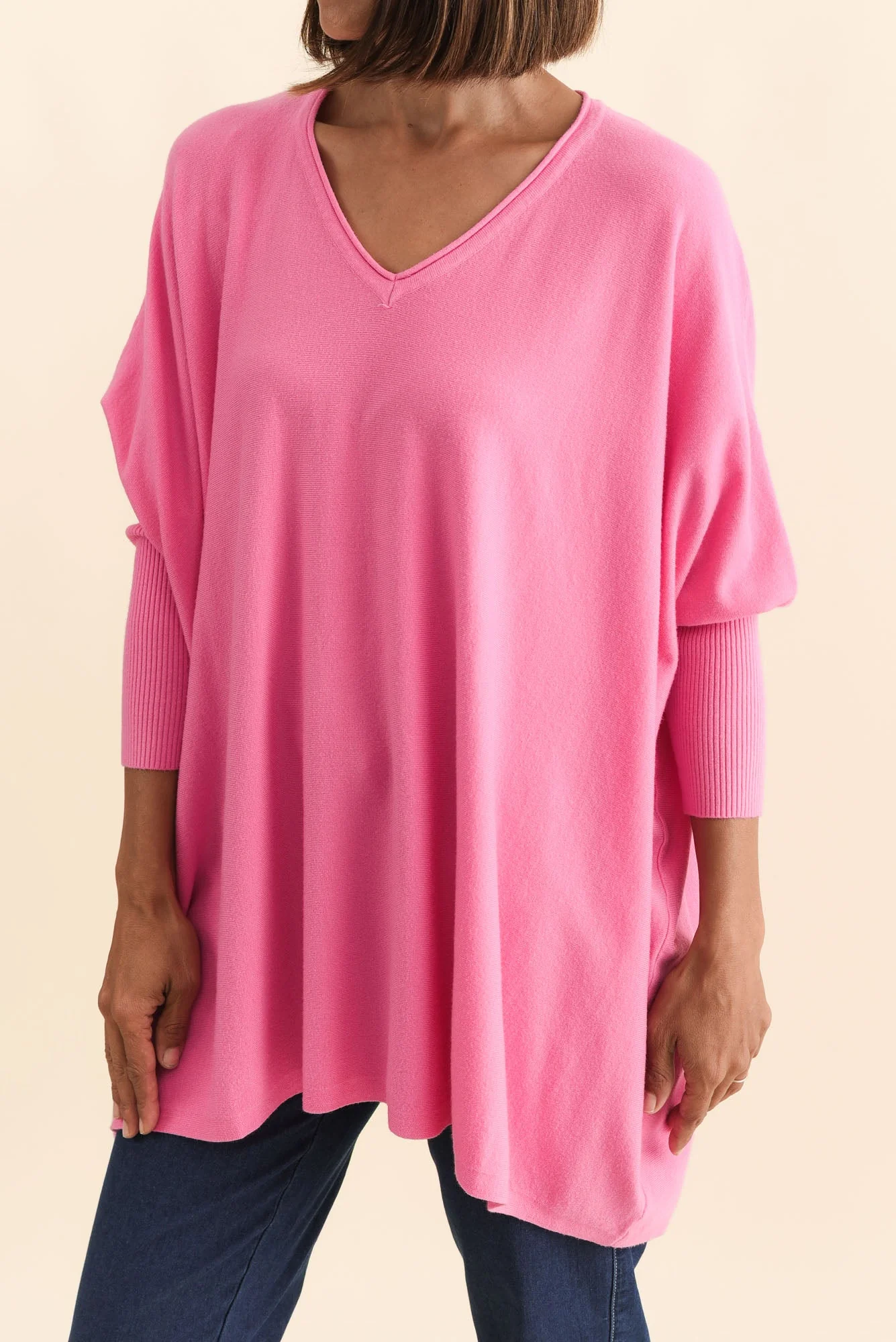 Nastia Hot Pink Wool Blend Sweater - Image 6