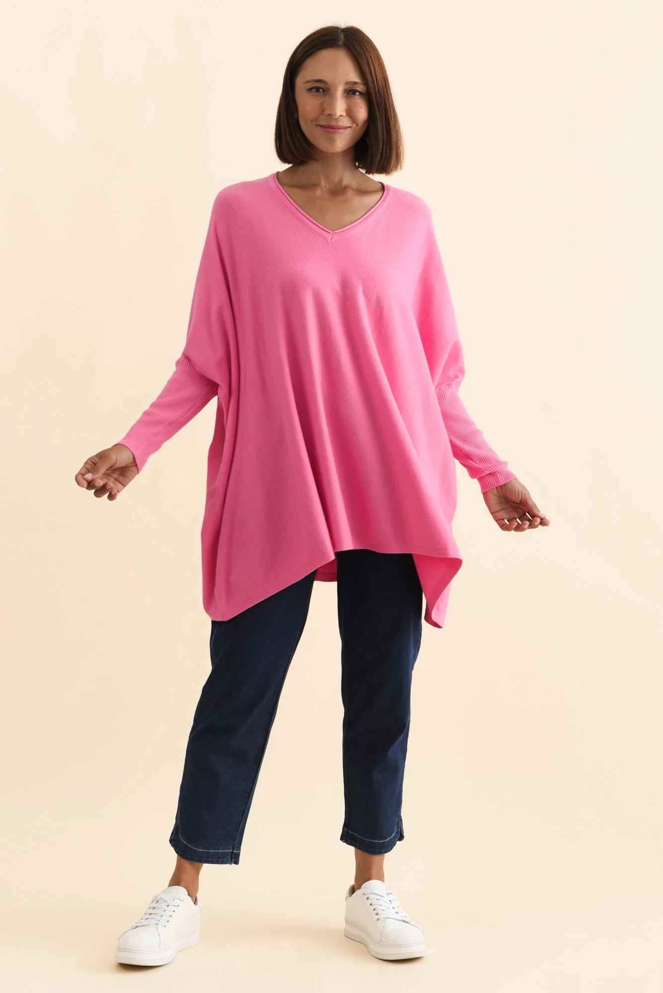 Nastia Hot Pink Wool Blend Sweater - Image 7