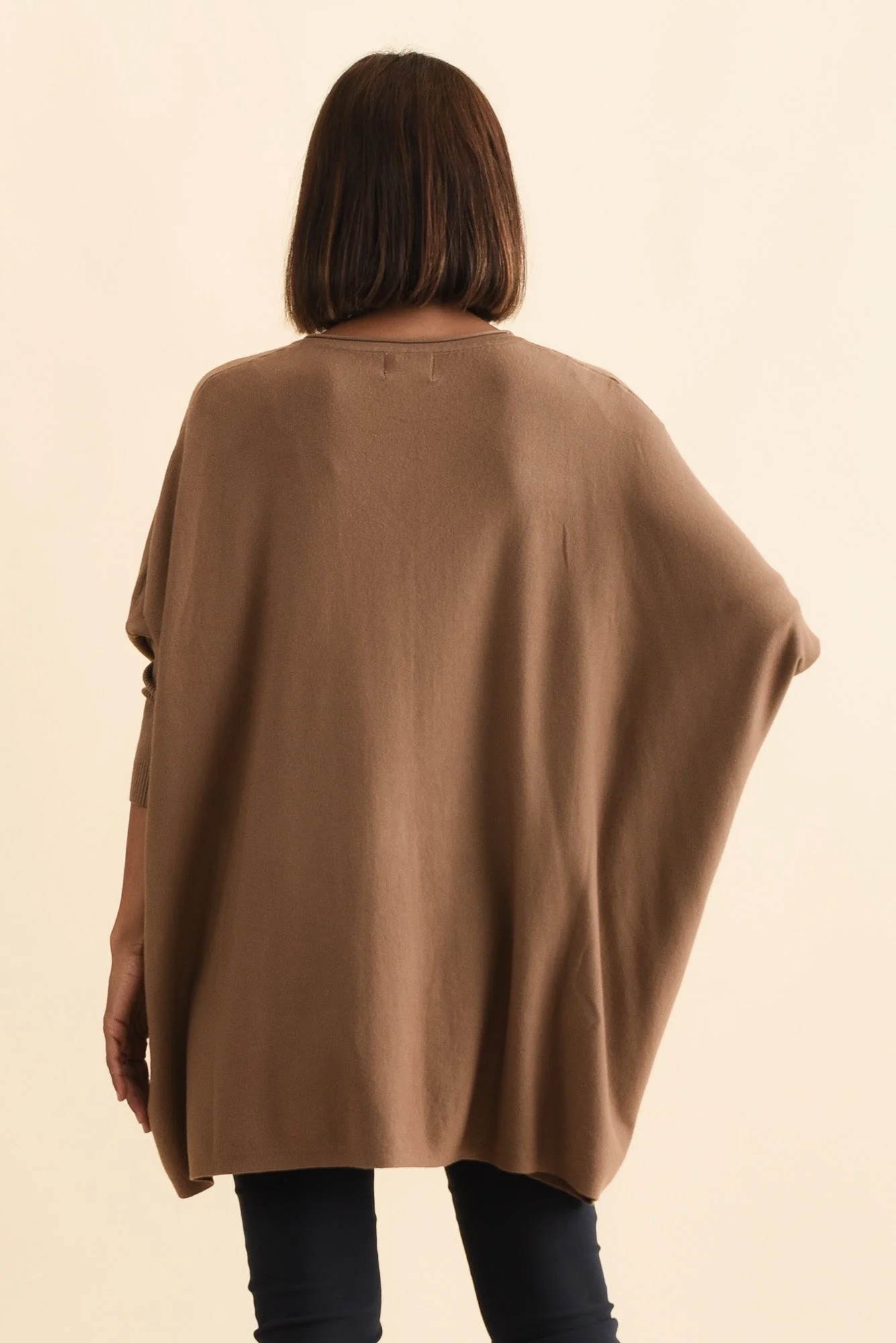 Nastia Mocha Wool Blend Sweater - Image 5