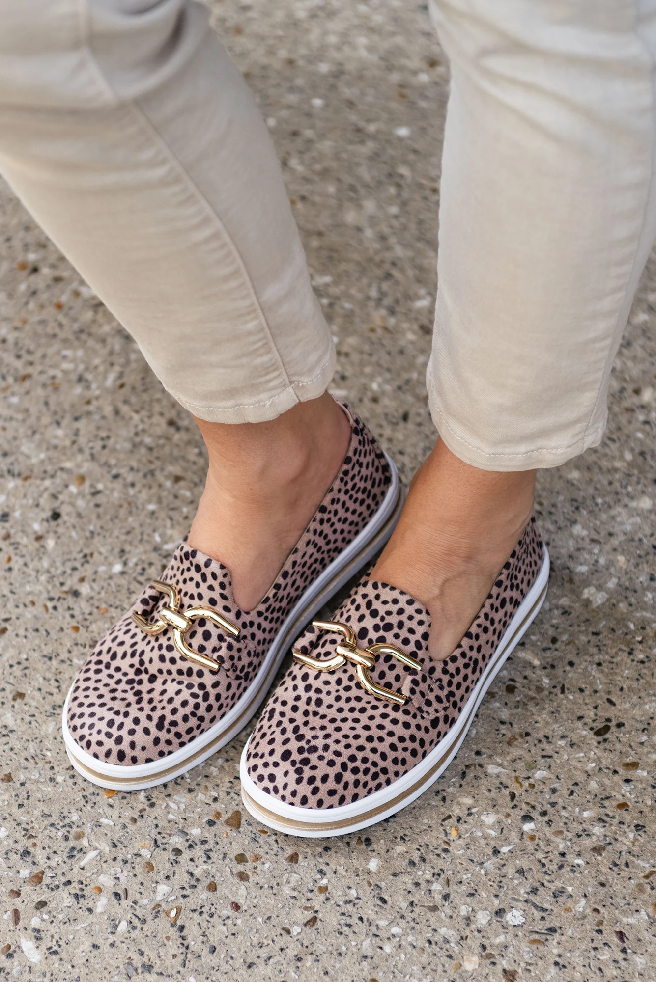 Nature Brown Leopard Platform Loafer - Image 2