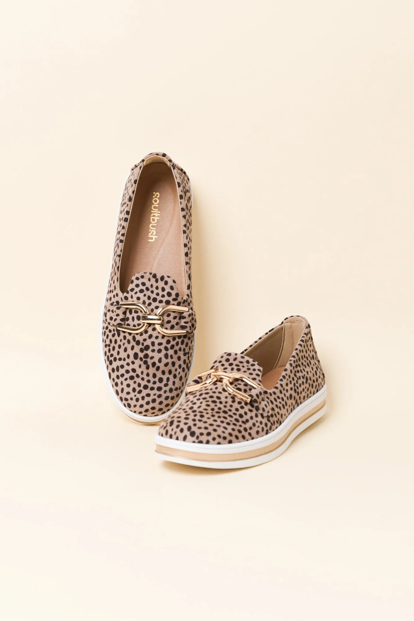 Nature Brown Leopard Platform Loafer - Image 3