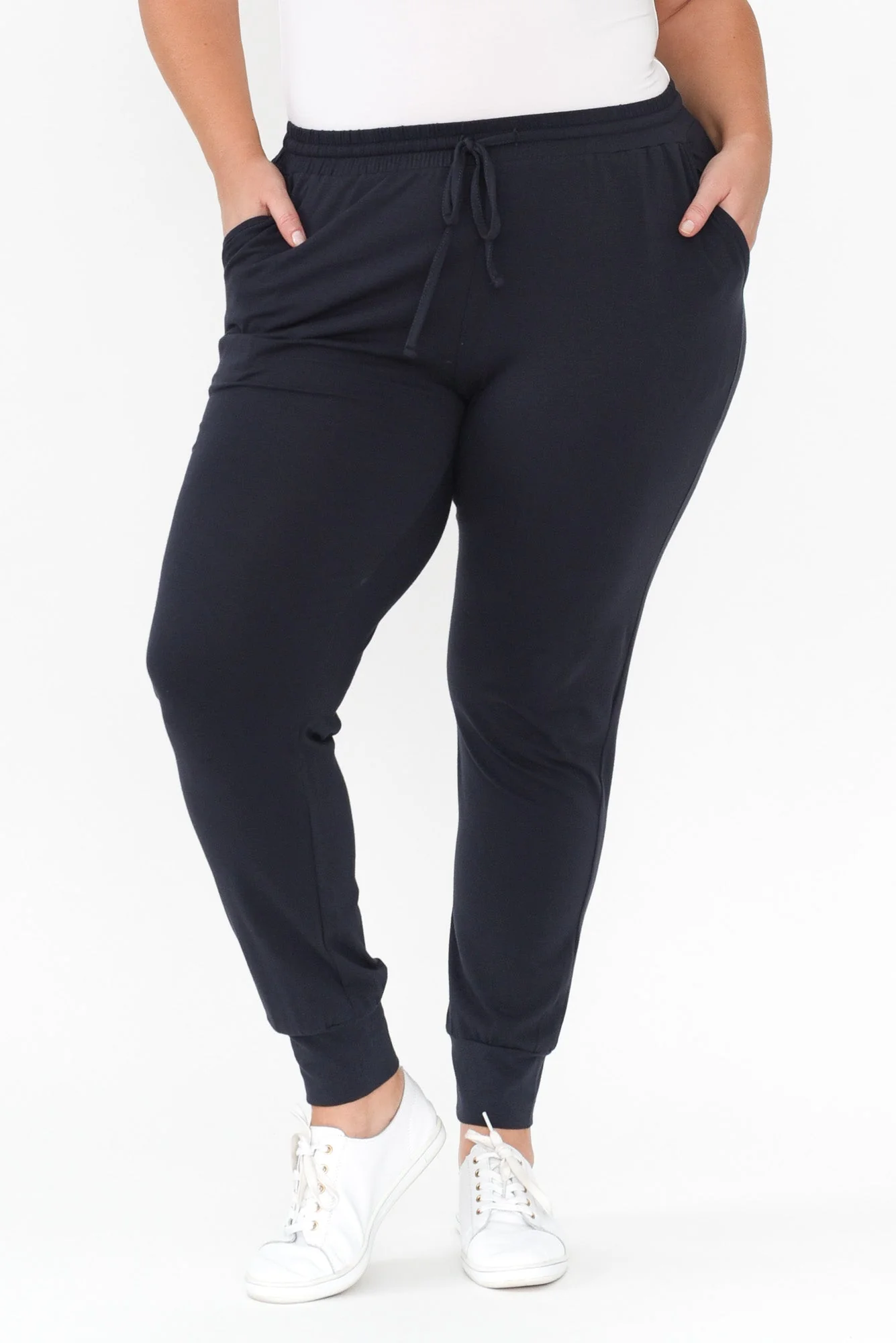 Navy Cotton Everyday Tie Sweatpants - Image 8