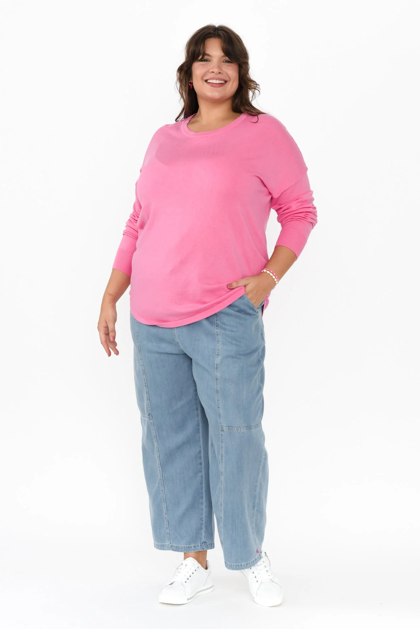 Neve Light Blue Lyocell Drawstring Pants - Image 13