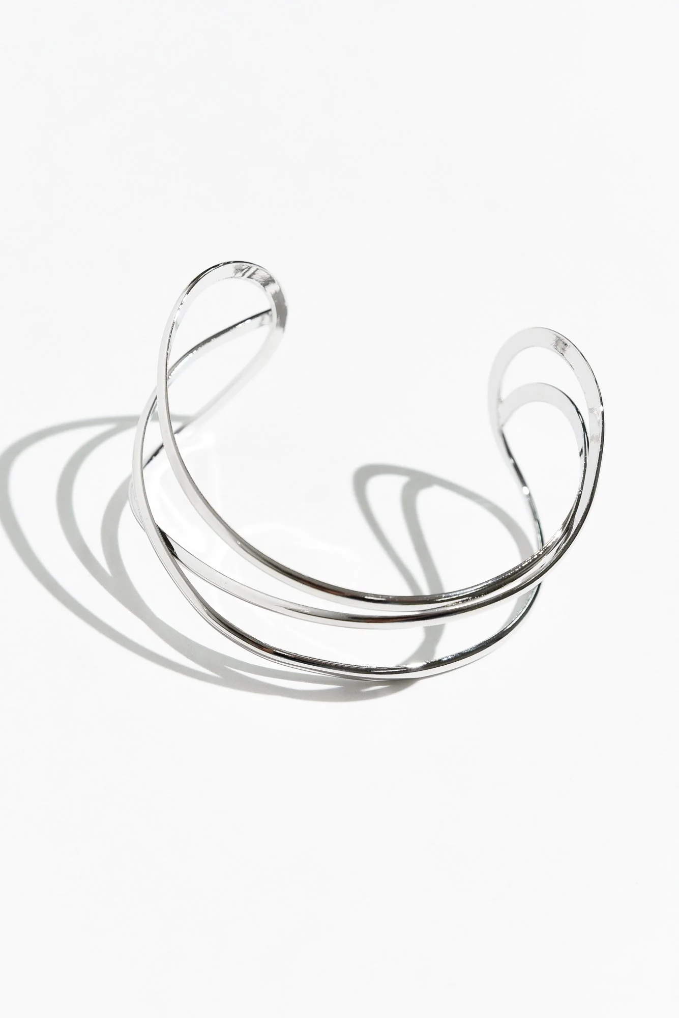 Nias Silver Twist Cuff - Image 2