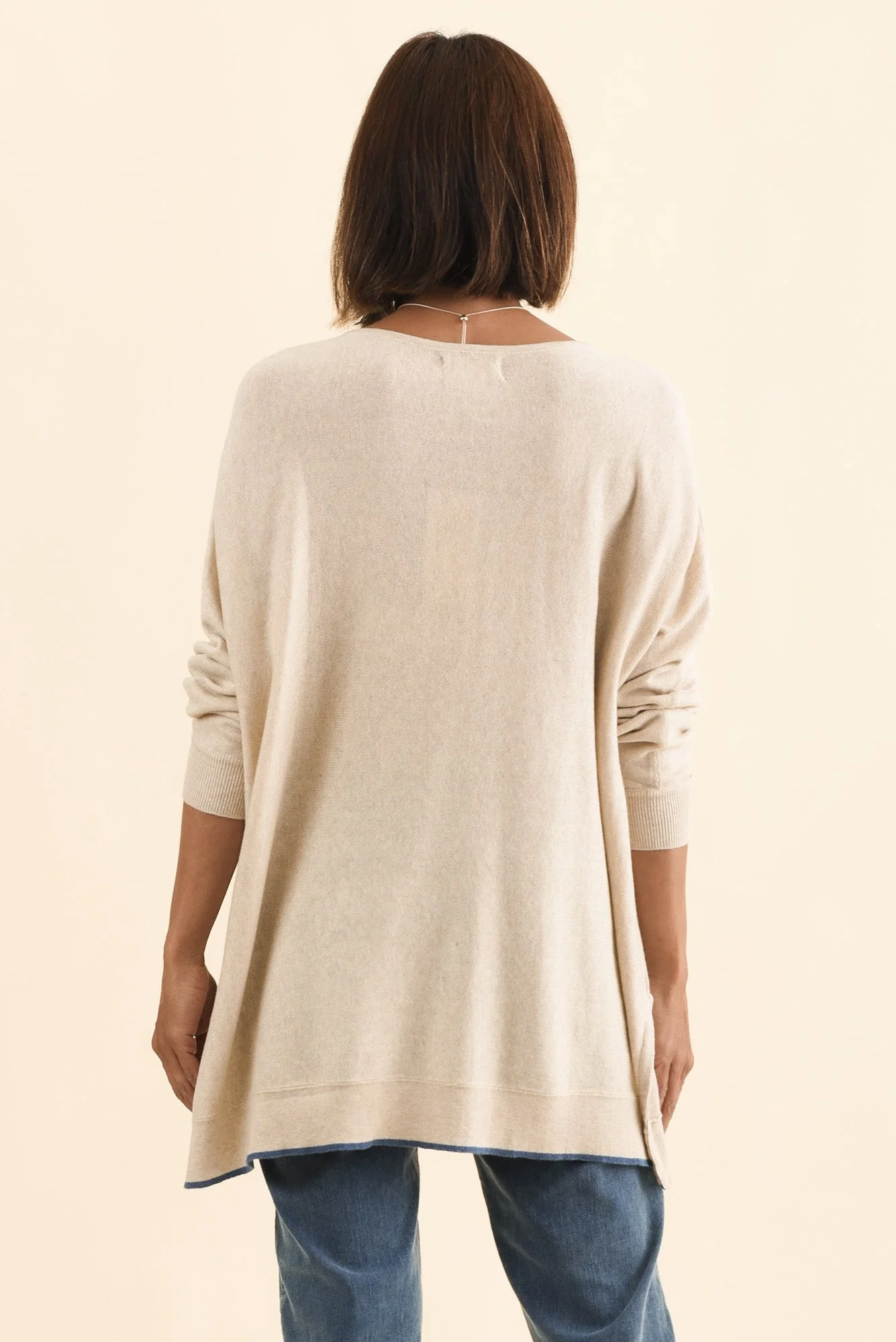 Nick Beige Organic Cotton Knit Jumper - Image 5