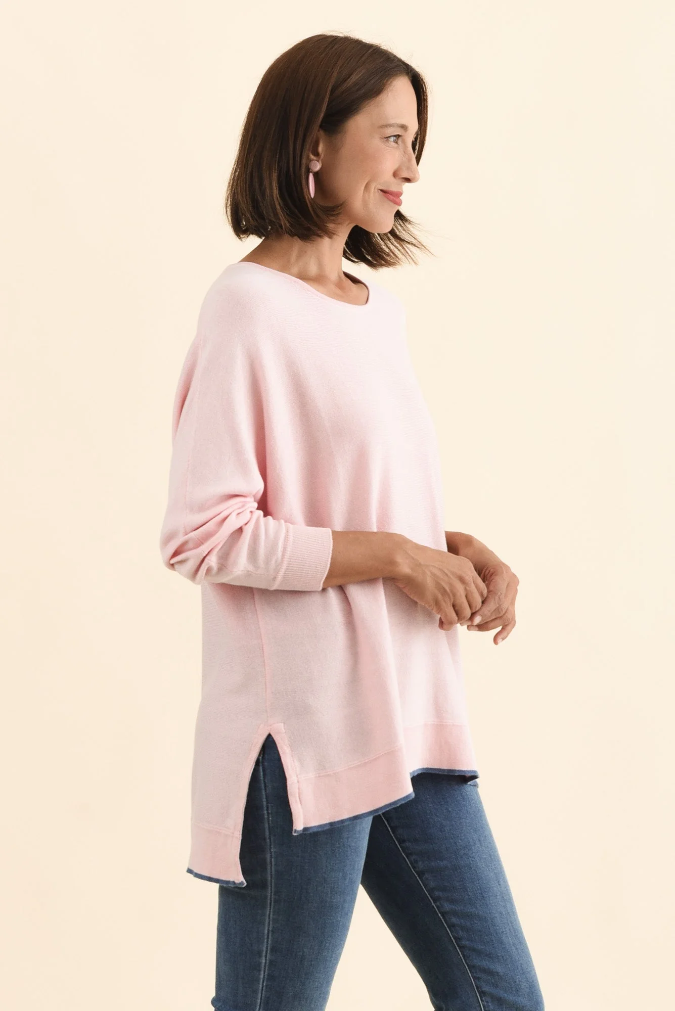 Nick Blush Organic Cotton Knit Jumper - Image 3