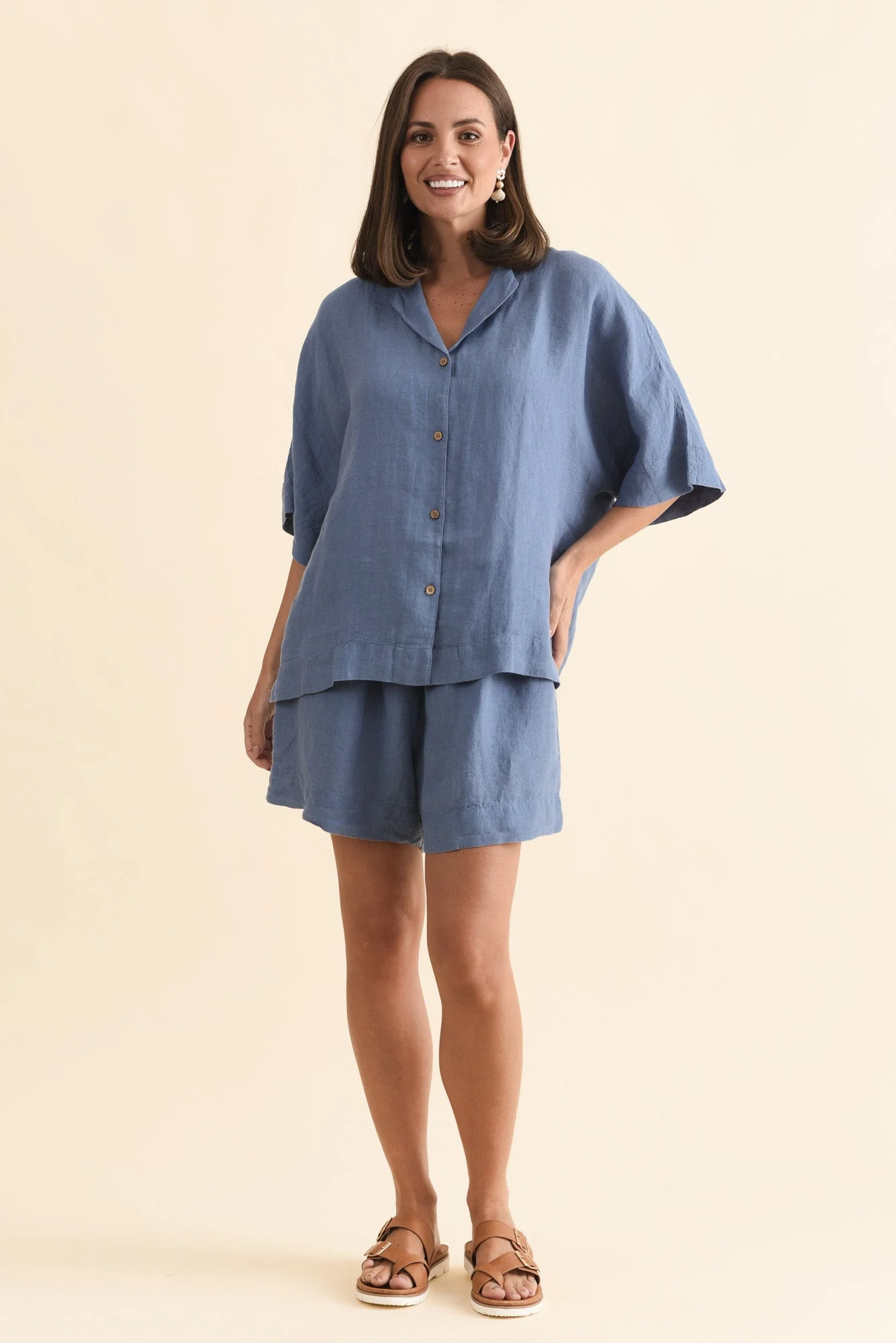 Noemi Steel Linen Shirt - Image 2