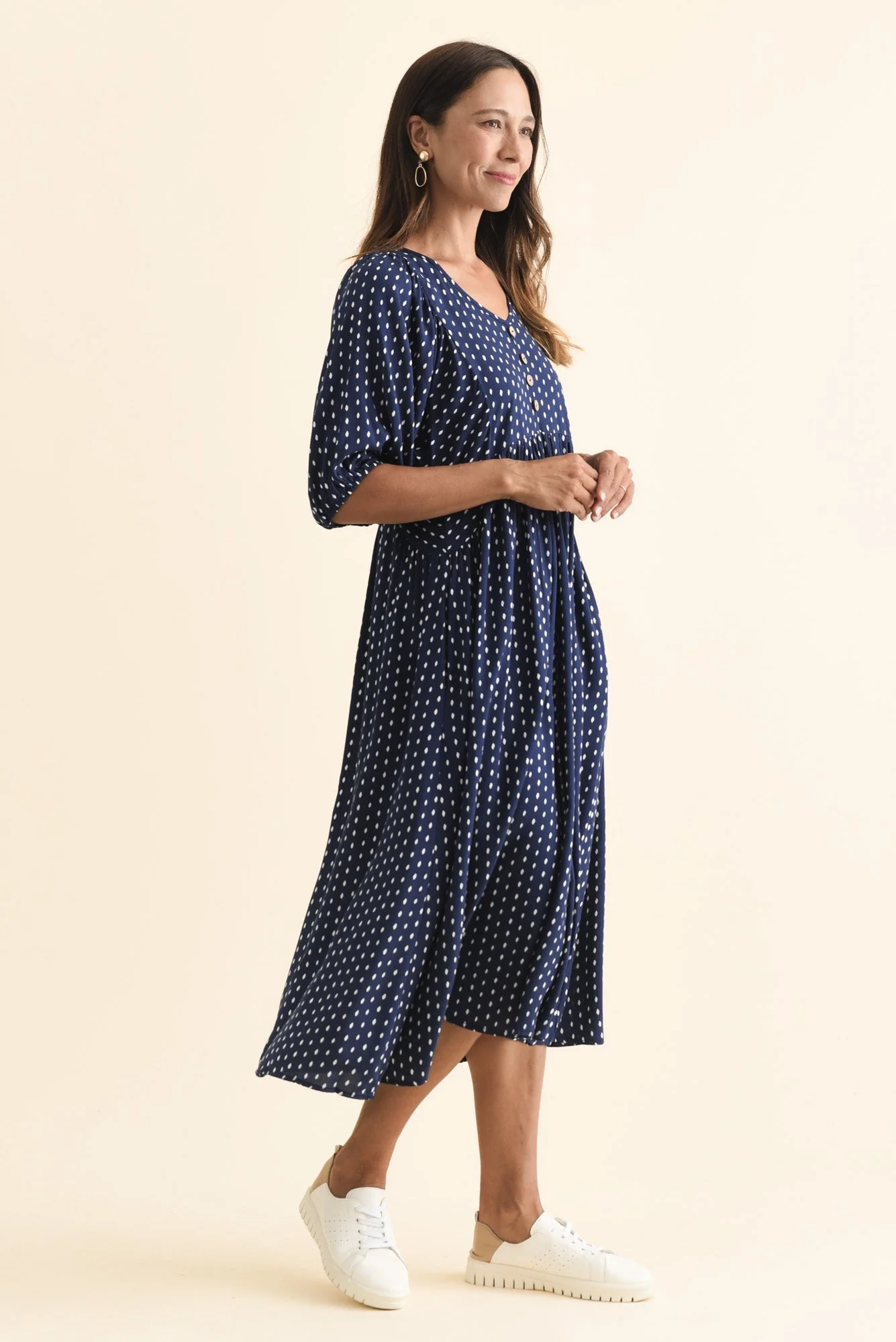Nolte Navy Dash Pocket Dress - Image 3