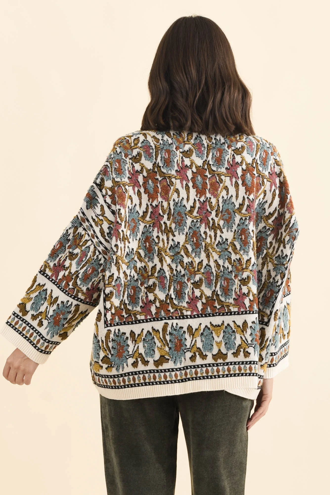Nordin Cream Motif Knit Jumper - Image 4