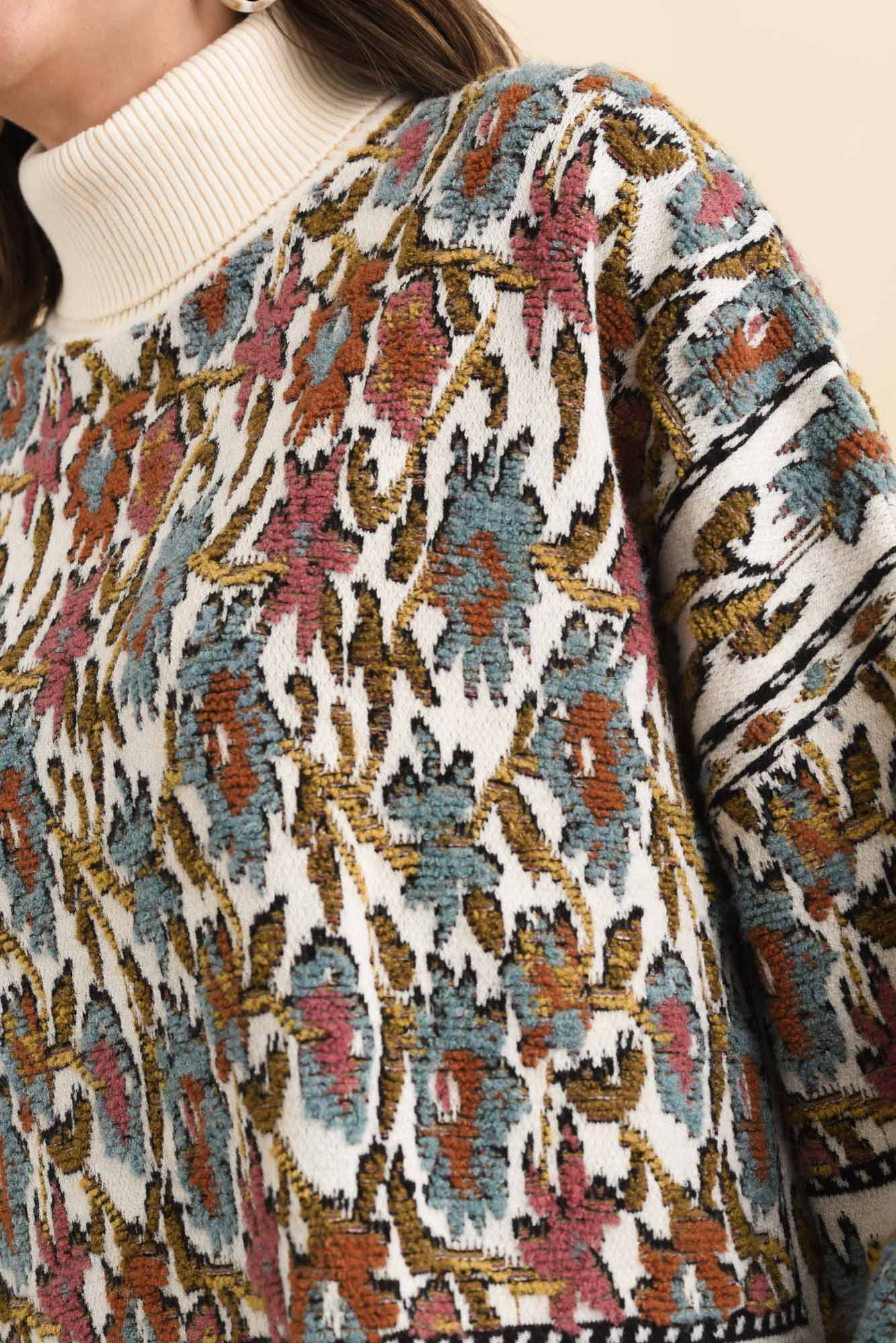 Nordin Cream Motif Knit Jumper - Image 5