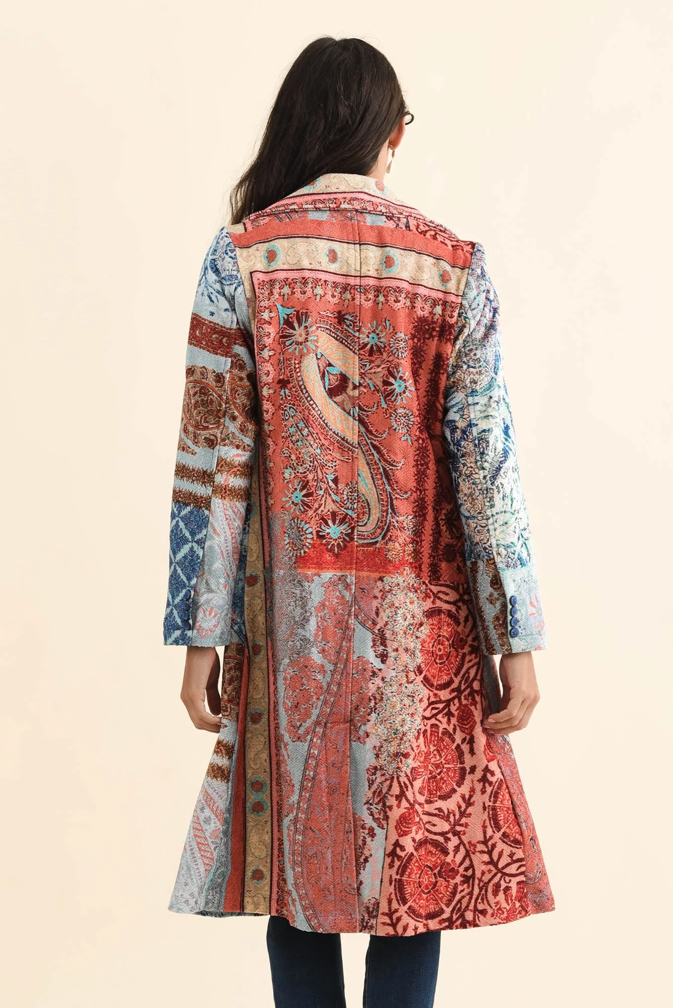 Oliver Red Tile Pocket Coat - Image 4