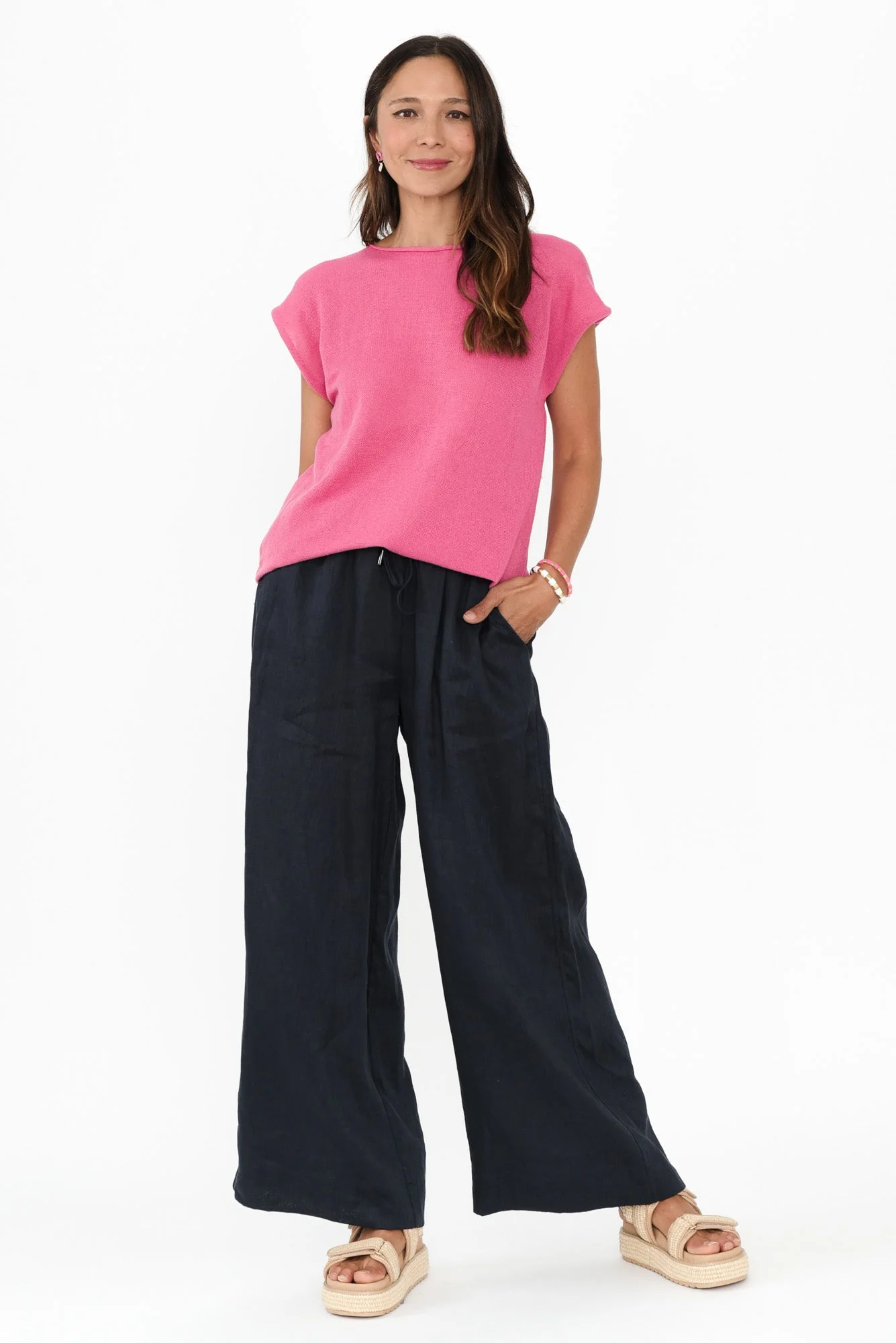 Ollie Pink Cotton Knit Tee - Image 6