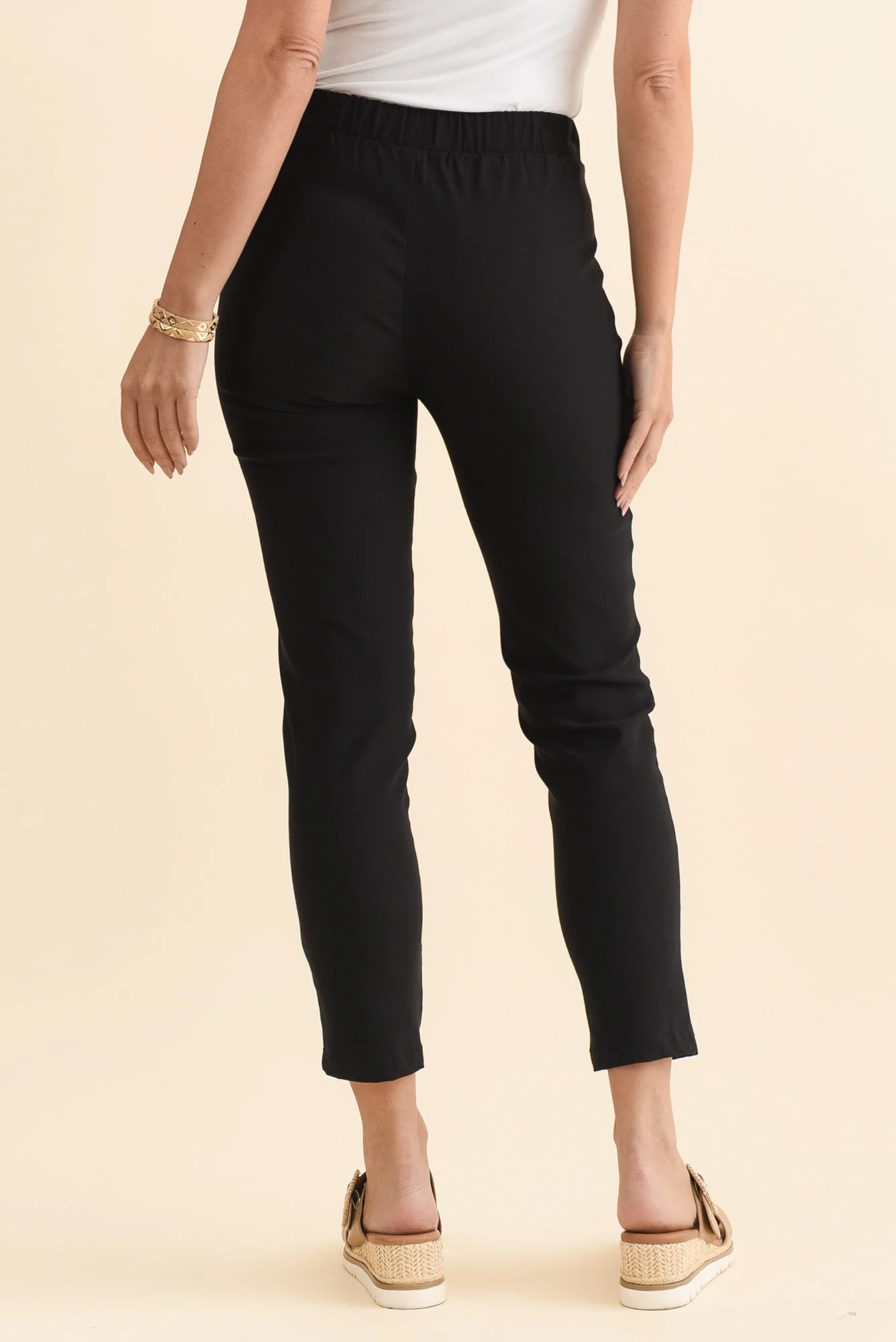 Olympia Black Straight 7/8 Pants - Image 4