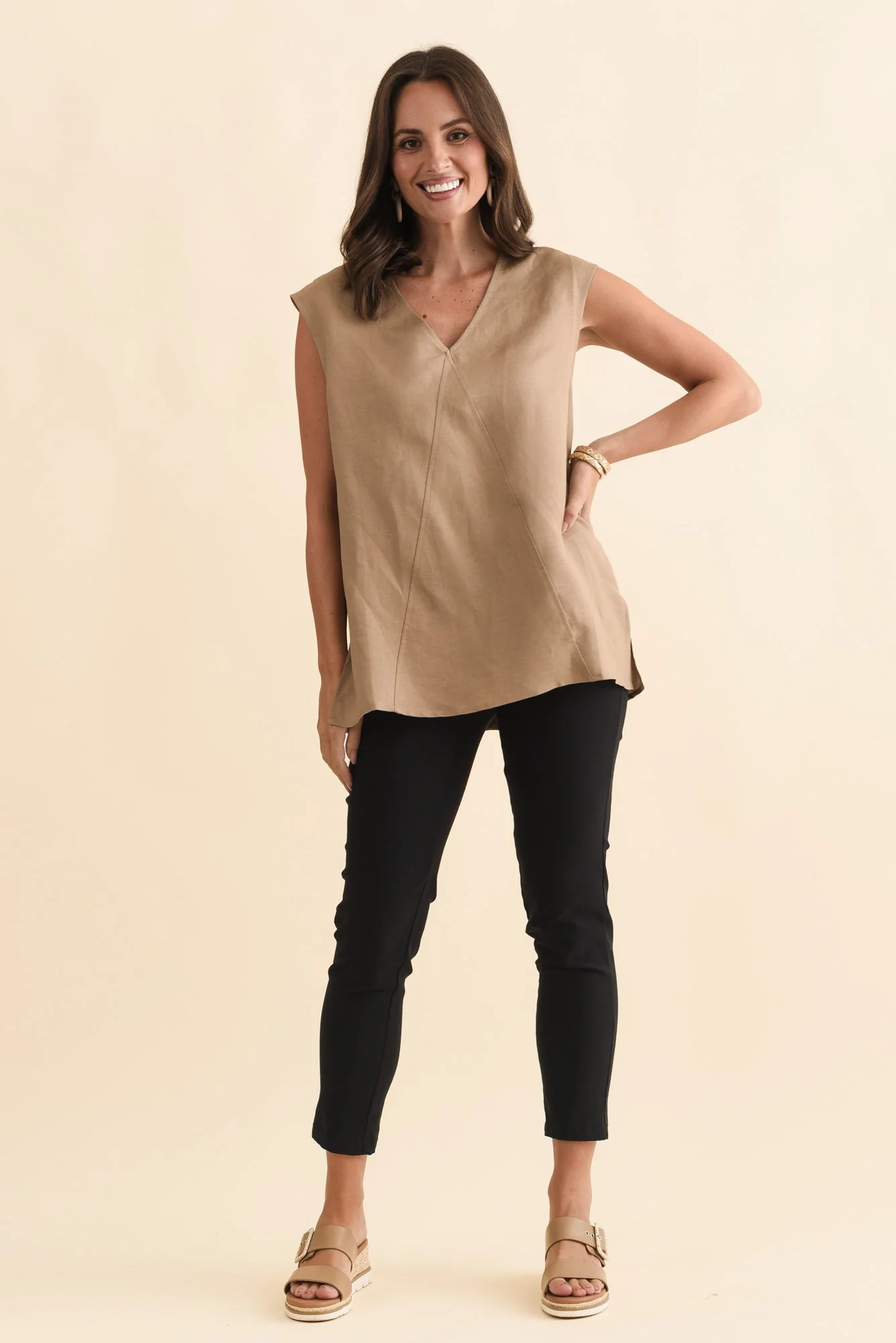 Olympia Black Straight 7/8 Pants - Image 6