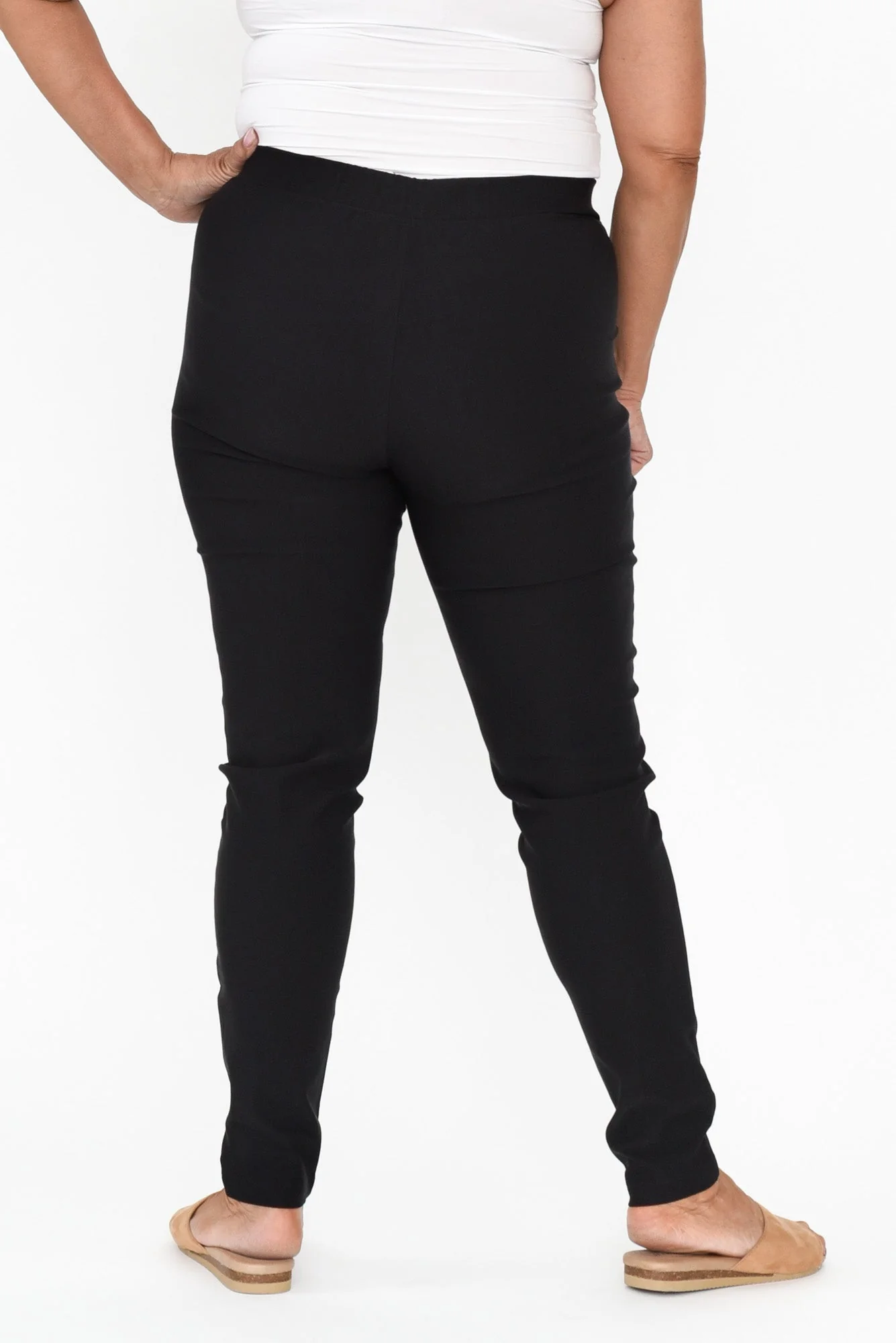 Olympia Black Straight Pants - Image 10