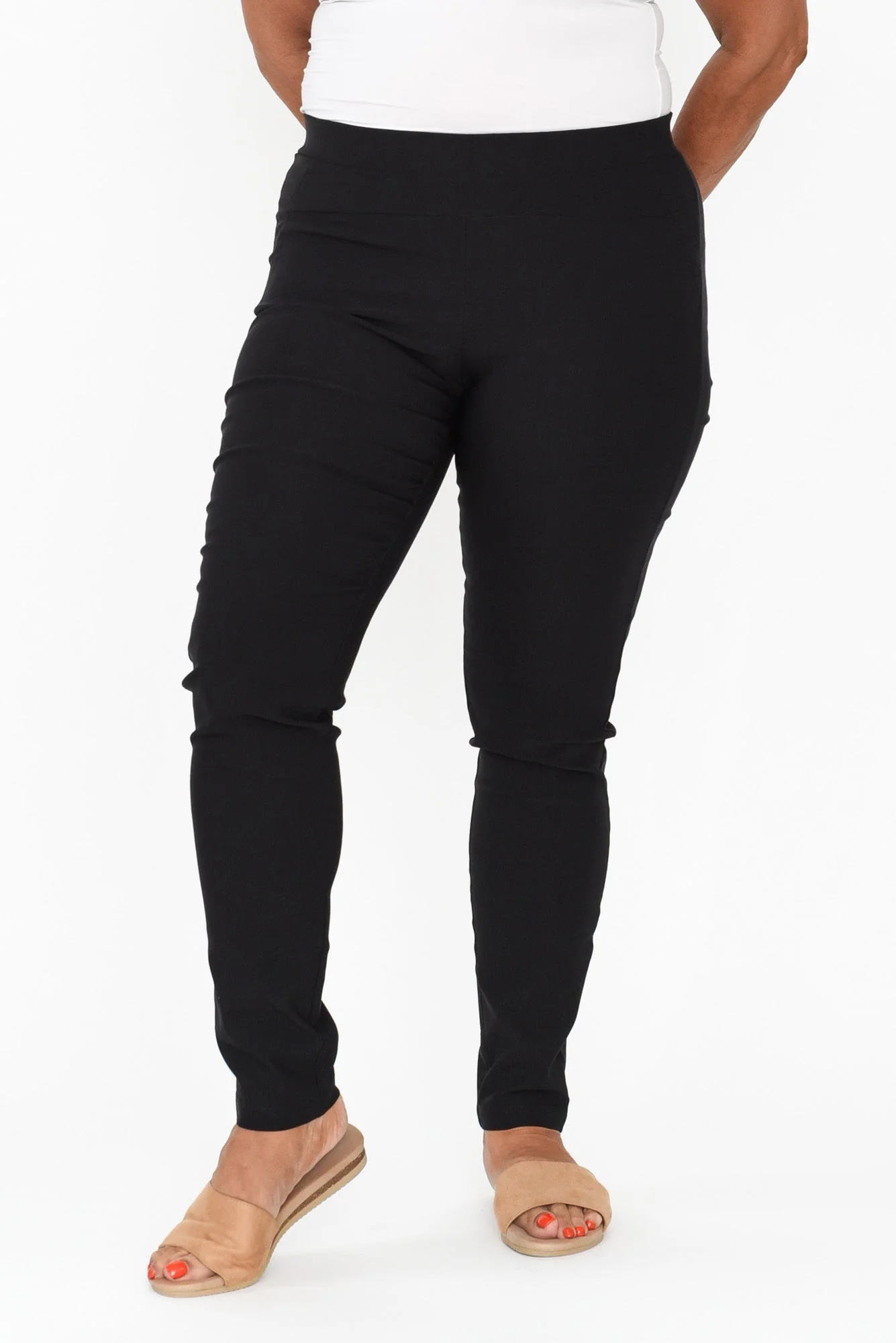 Olympia Black Straight Pants - Image 8