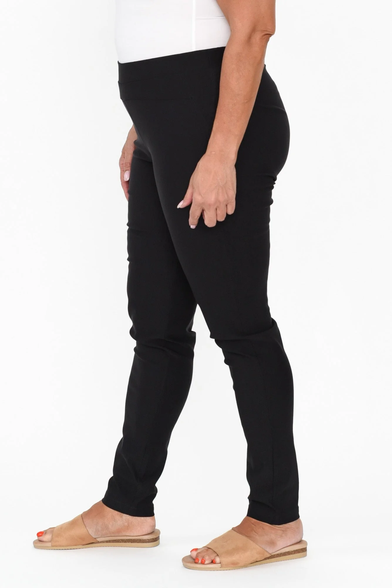 Olympia Black Straight Pants - Image 9