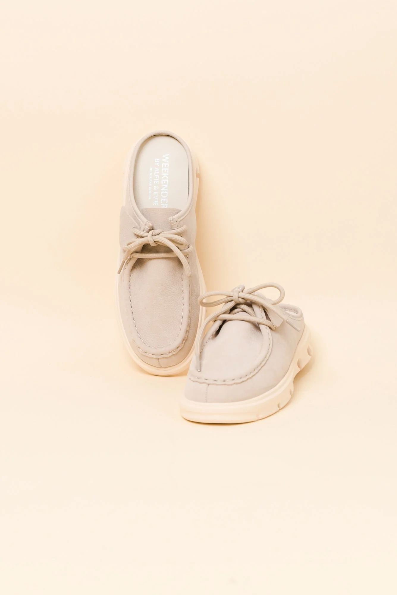 Opex Beige Leather Mule - Image 2