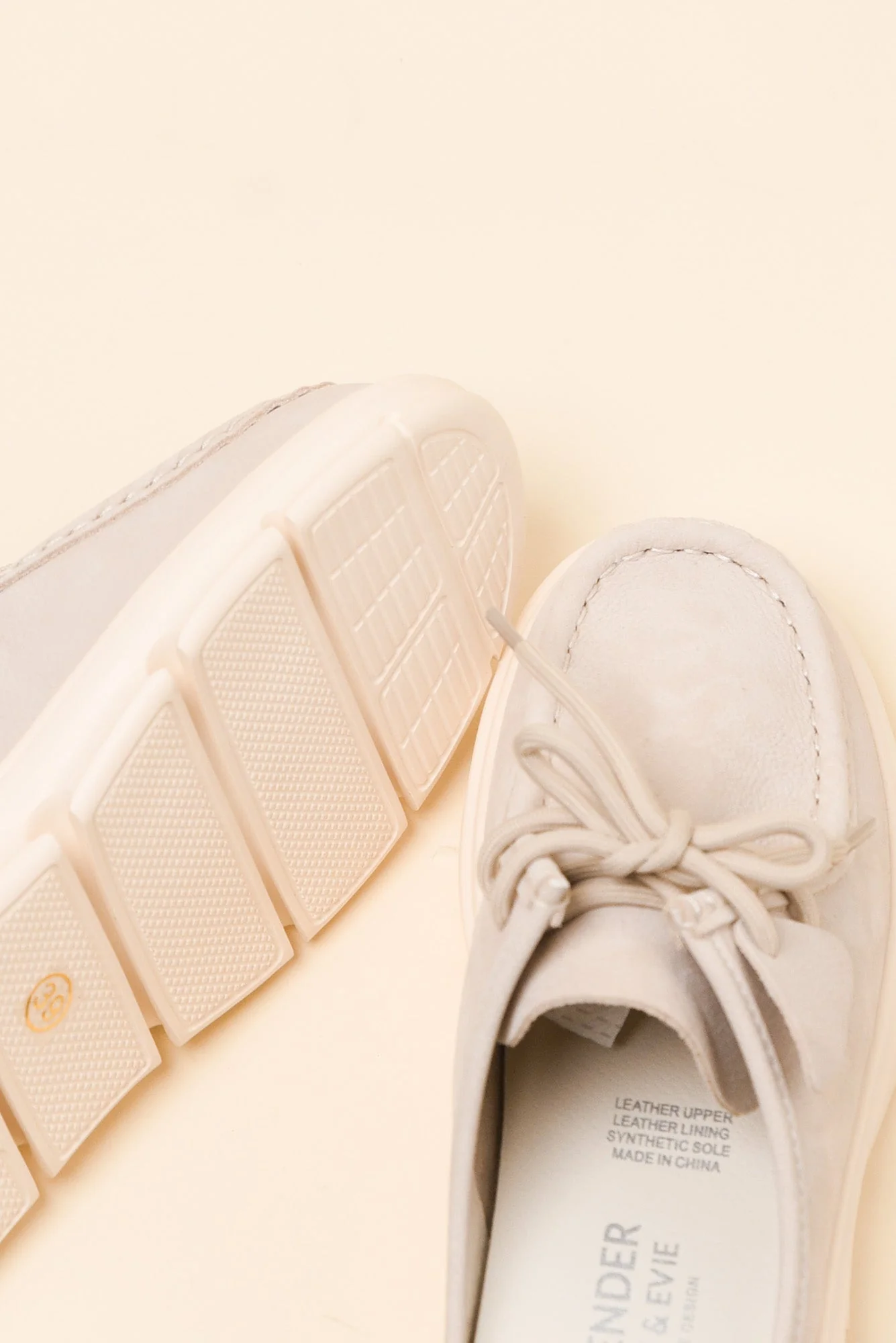 Opex Beige Leather Mule - Image 3