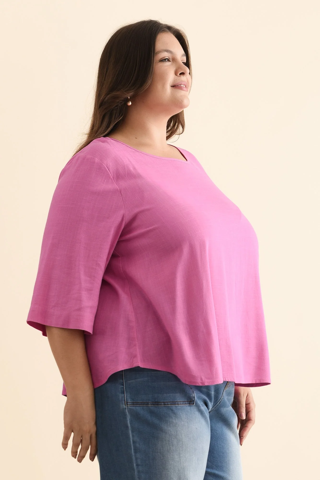 Ophelia Pink Scoop Neck Top - Image 10