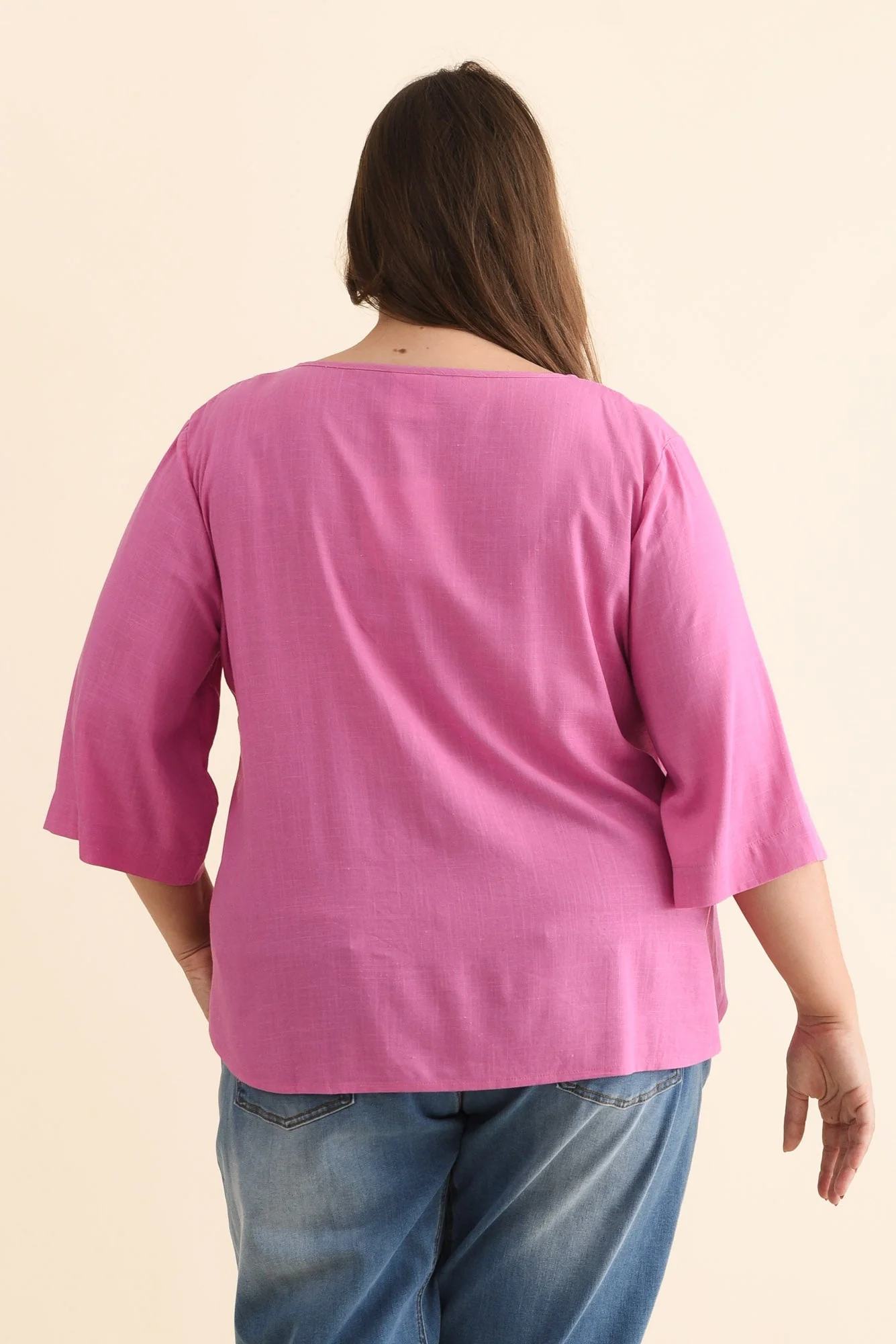 Ophelia Pink Scoop Neck Top - Image 11