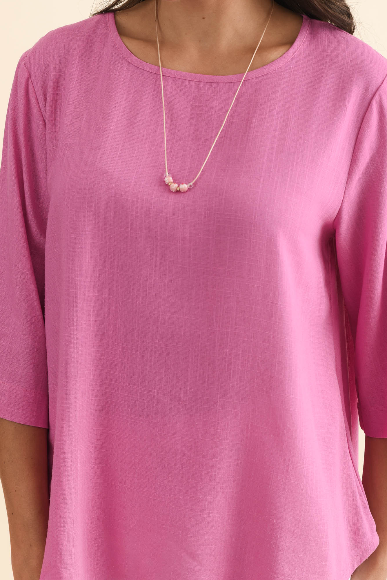 Ophelia Pink Scoop Neck Top - Image 5