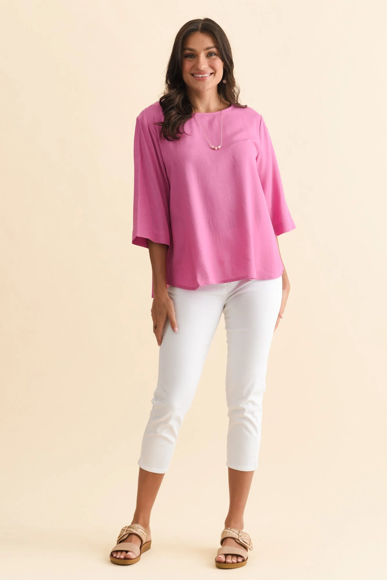 Ophelia Pink Scoop Neck Top - Image 6