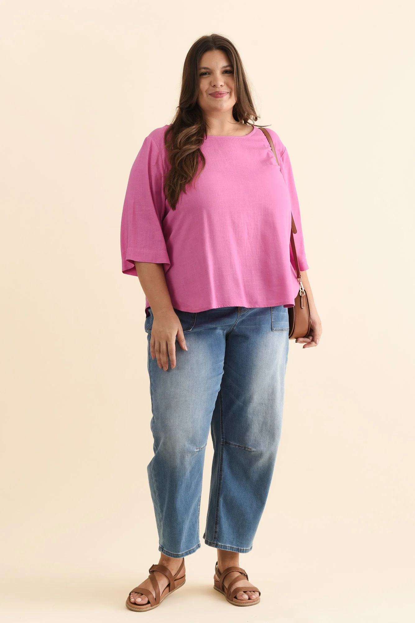 Ophelia Pink Scoop Neck Top - Image 9
