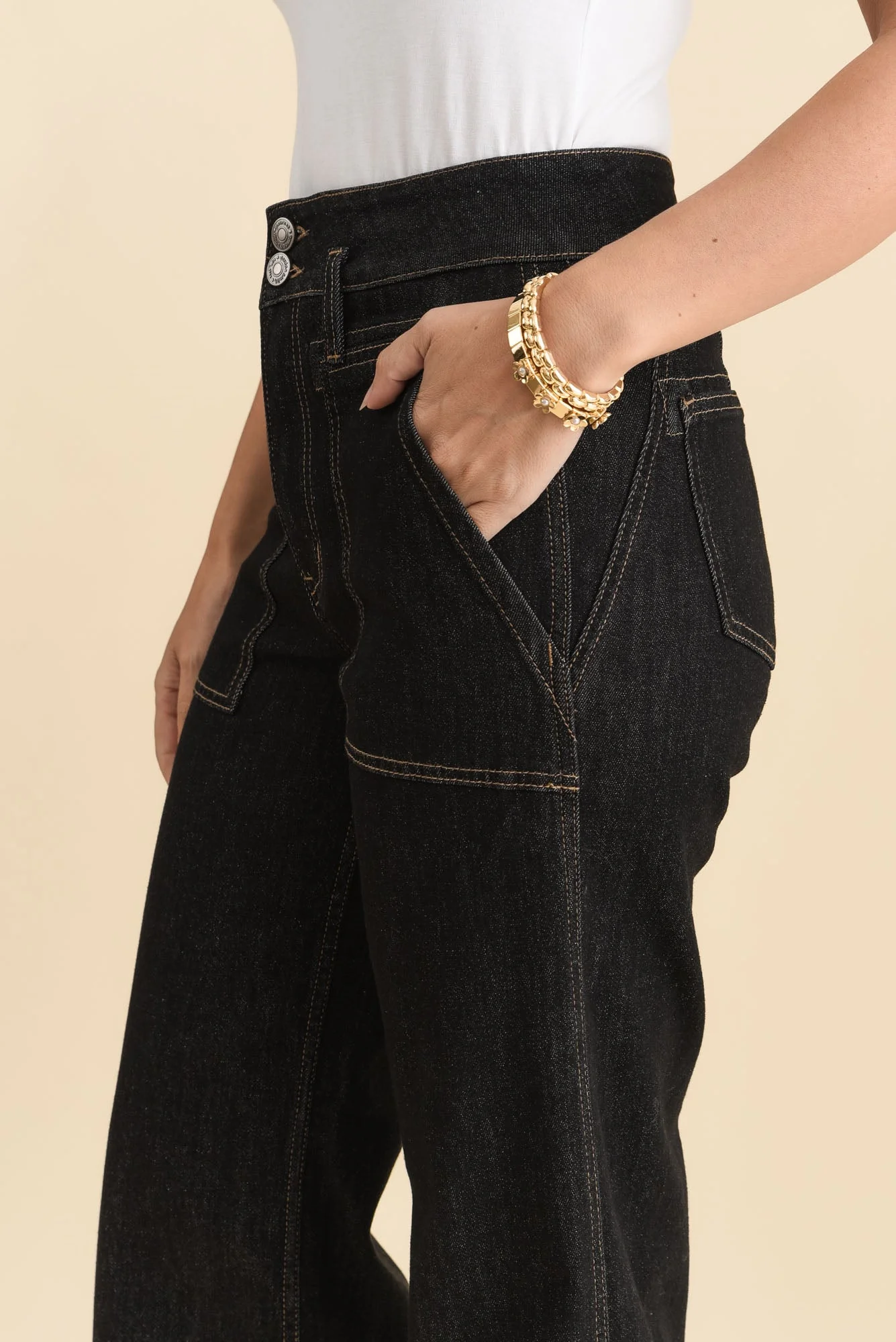 Orwell Black Straight Leg Jeans - Image 5