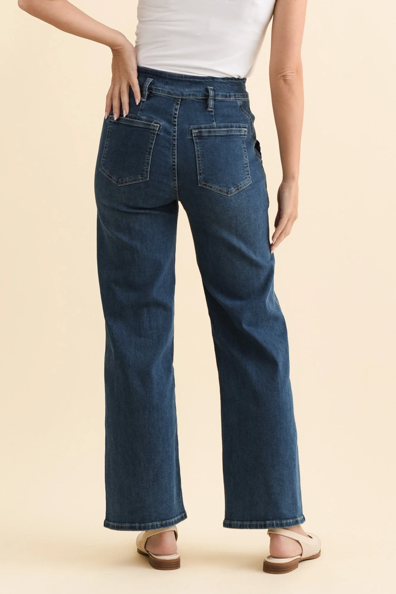 Orwell Blue Straight Leg Jeans - Image 4