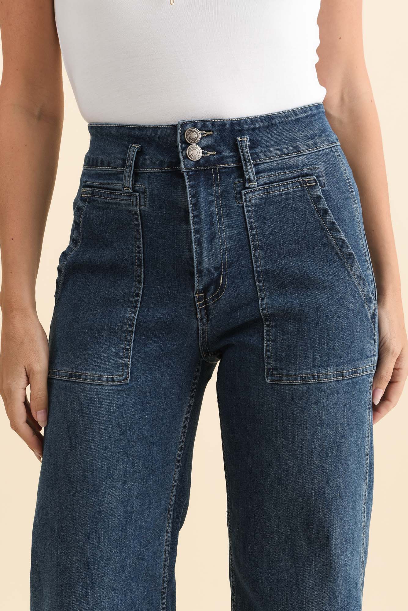 Orwell Blue Straight Leg Jeans - Image 5
