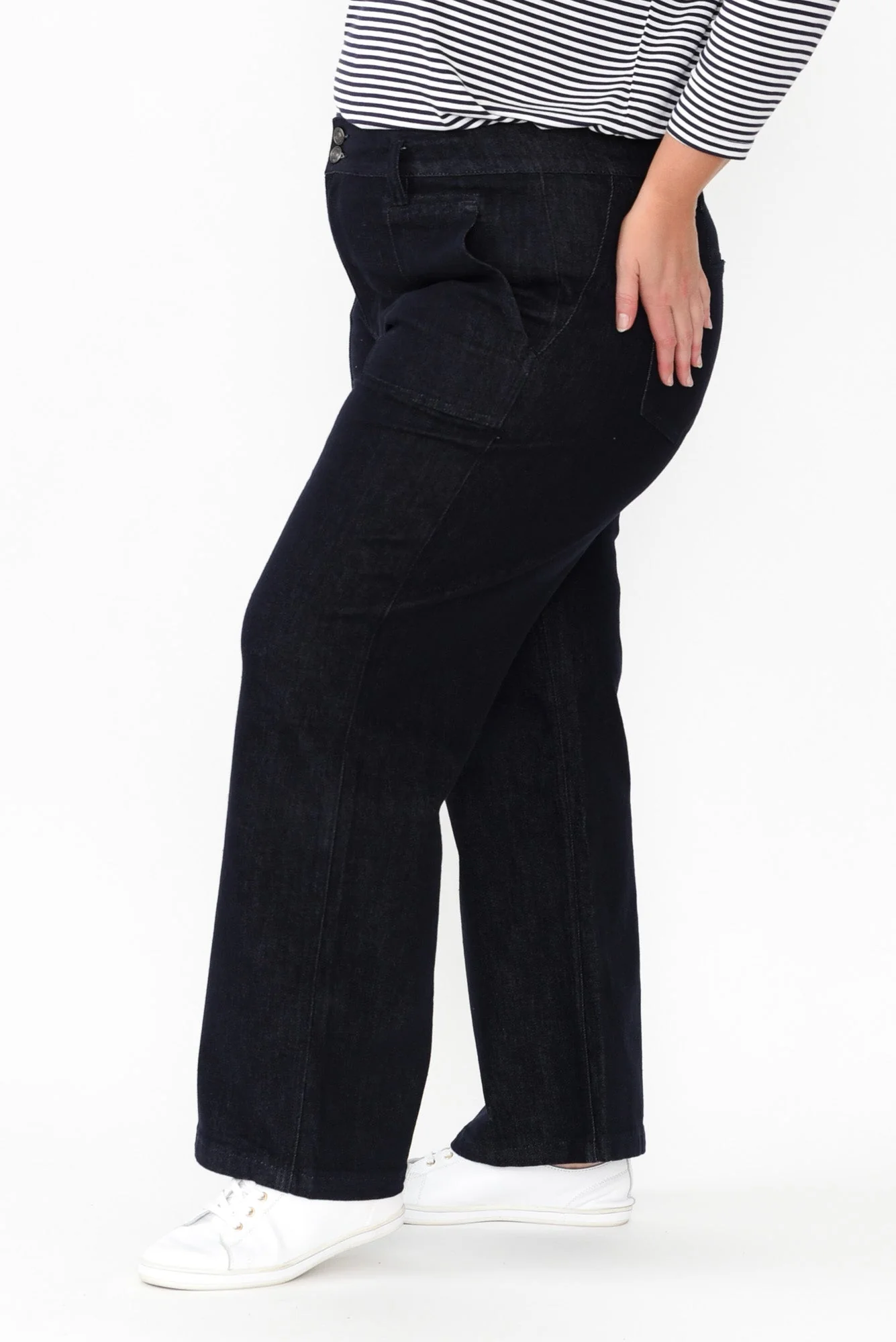 Orwell Dark Blue Straight Leg Jeans - Image 10