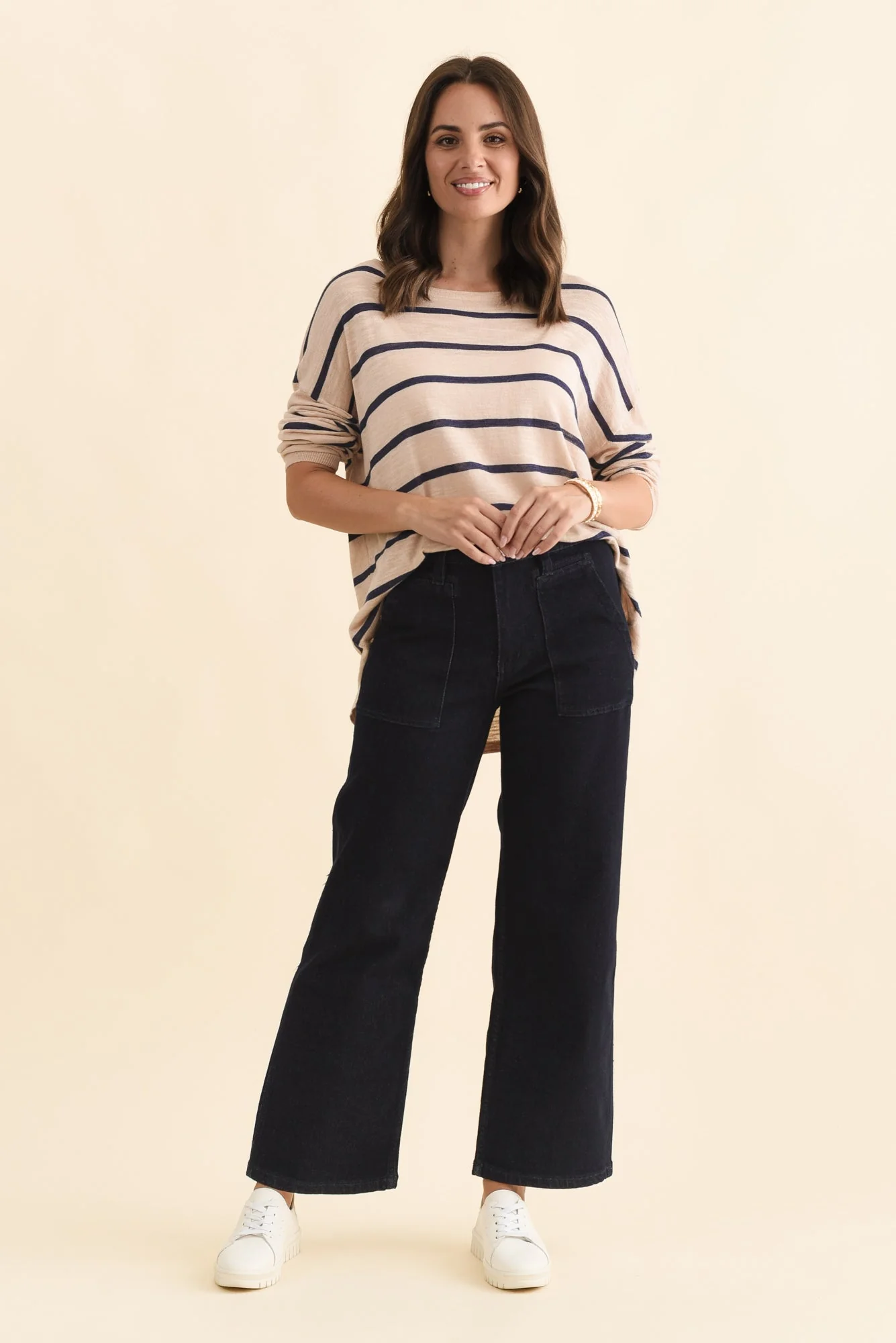 Orwell Dark Blue Straight Leg Jeans - Image 7