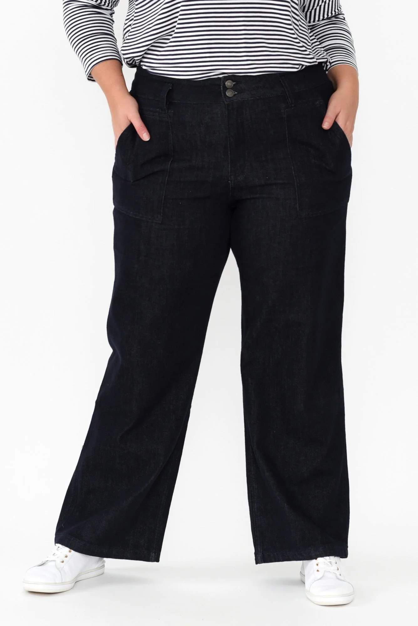 Orwell Dark Blue Straight Leg Jeans - Image 8