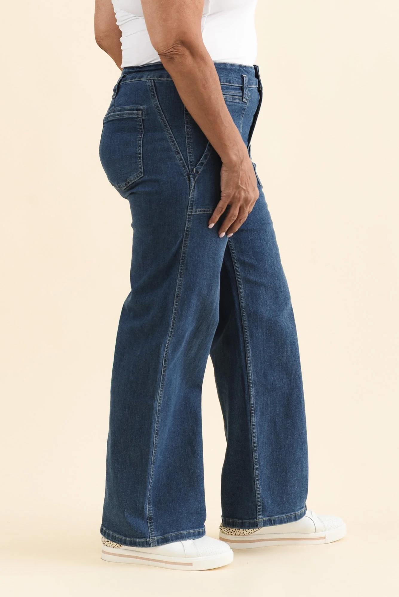 Orwell Mid Blue Straight Leg Jeans - Image 9