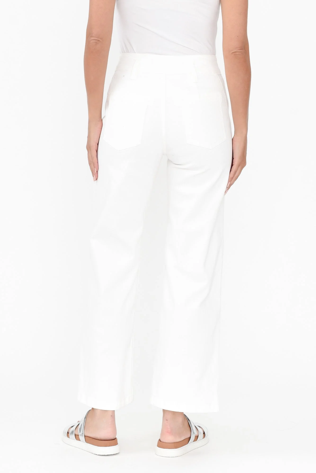 Orwell White Straight Leg Jeans - Image 7