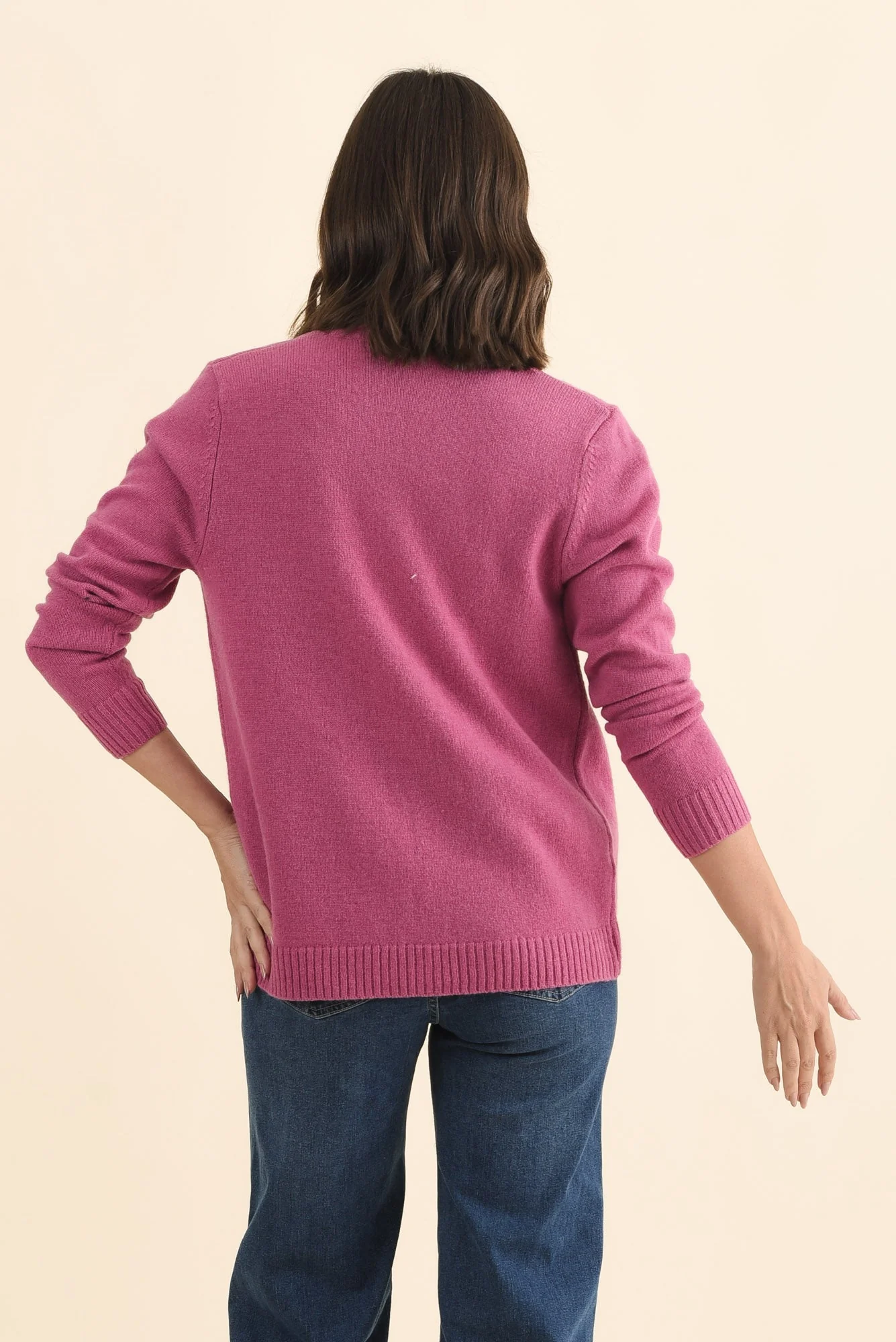 Pacey Pink Wool Zip Jacket - Image 4