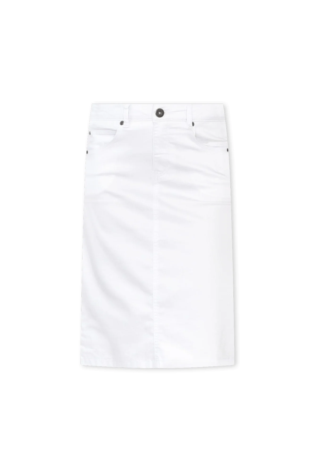 Palin White Zip Front Skirt - Image 8
