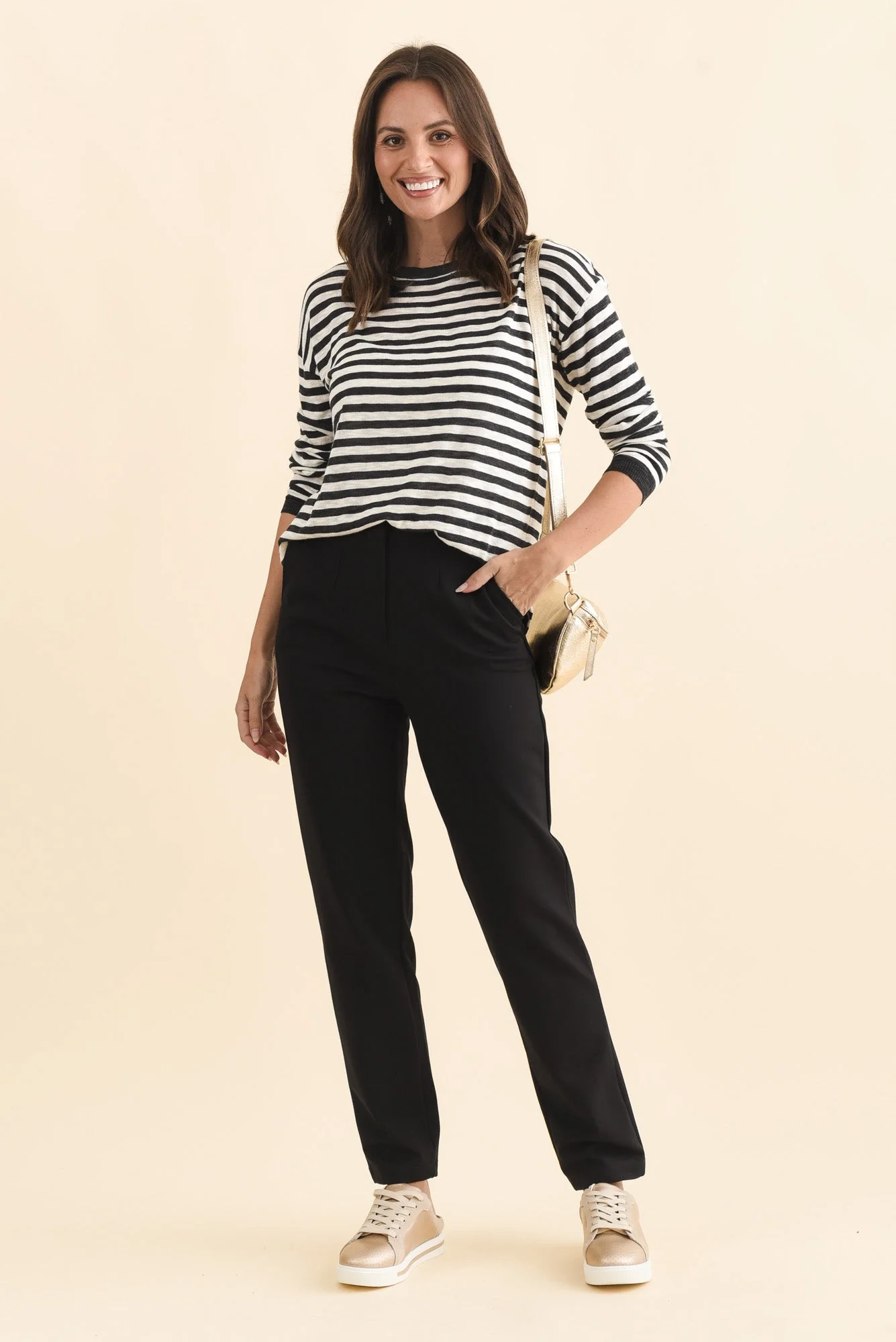 Paloma Black Straight Leg Pants - Image 2