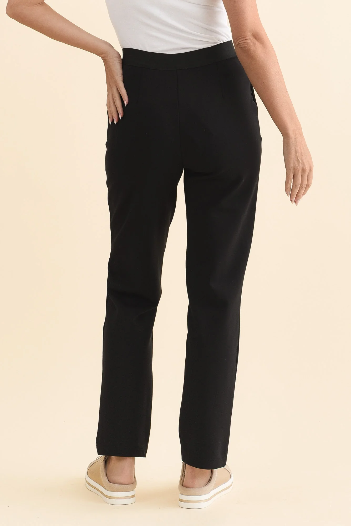 Paloma Black Straight Leg Pants - Image 4