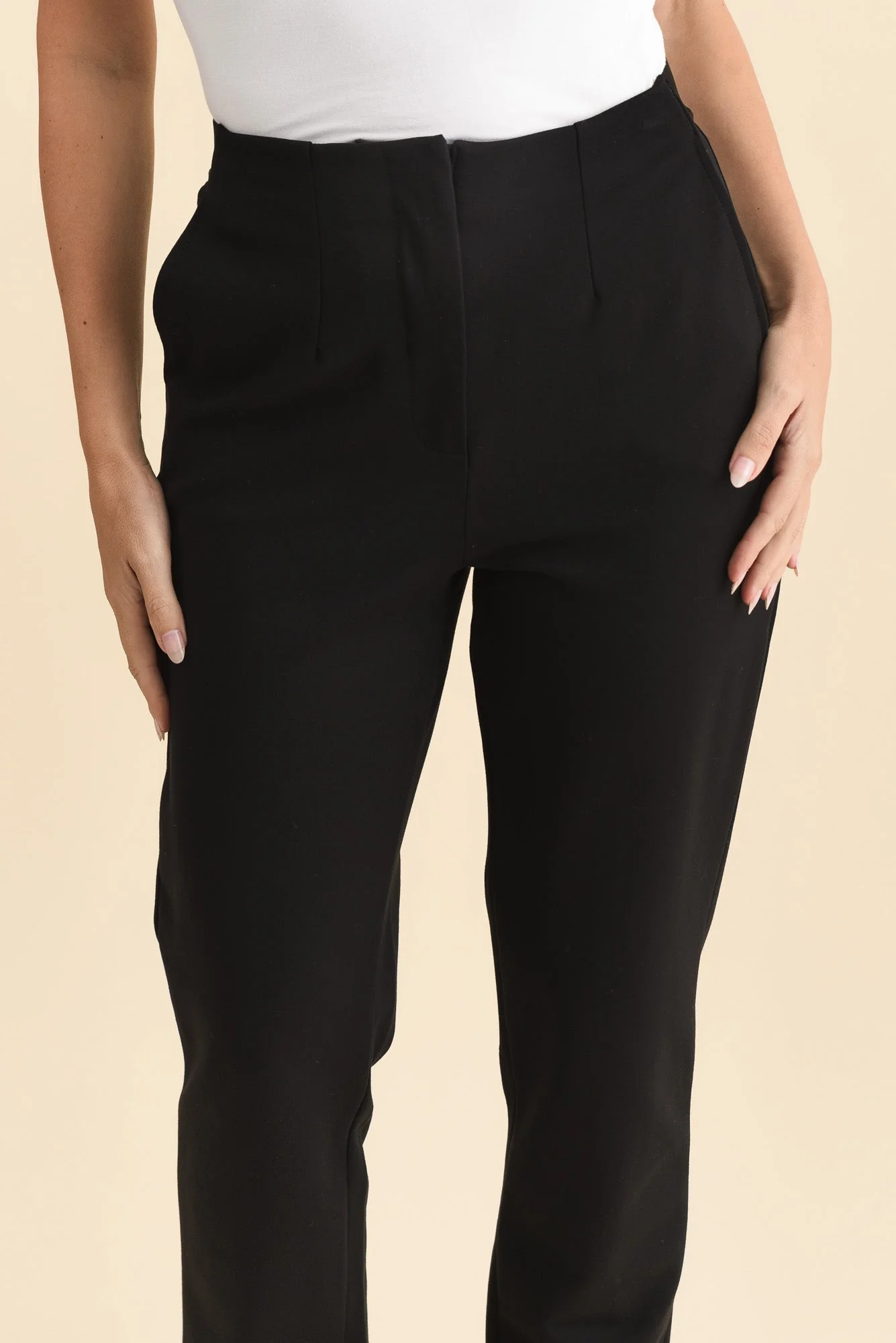 Paloma Black Straight Leg Pants - Image 5