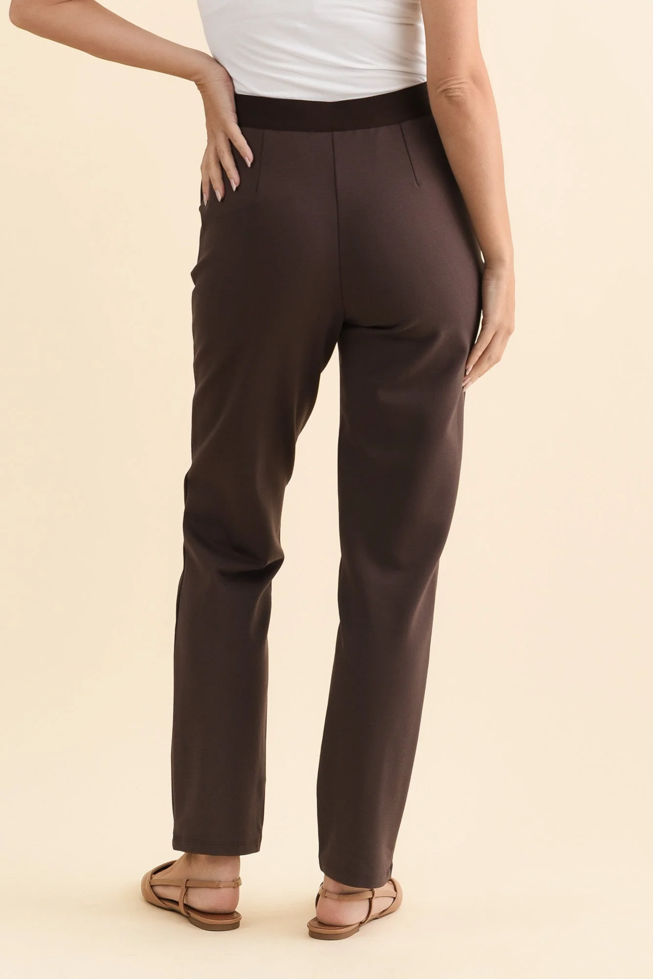 Paloma Chocolate Straight Leg Pants - Image 4
