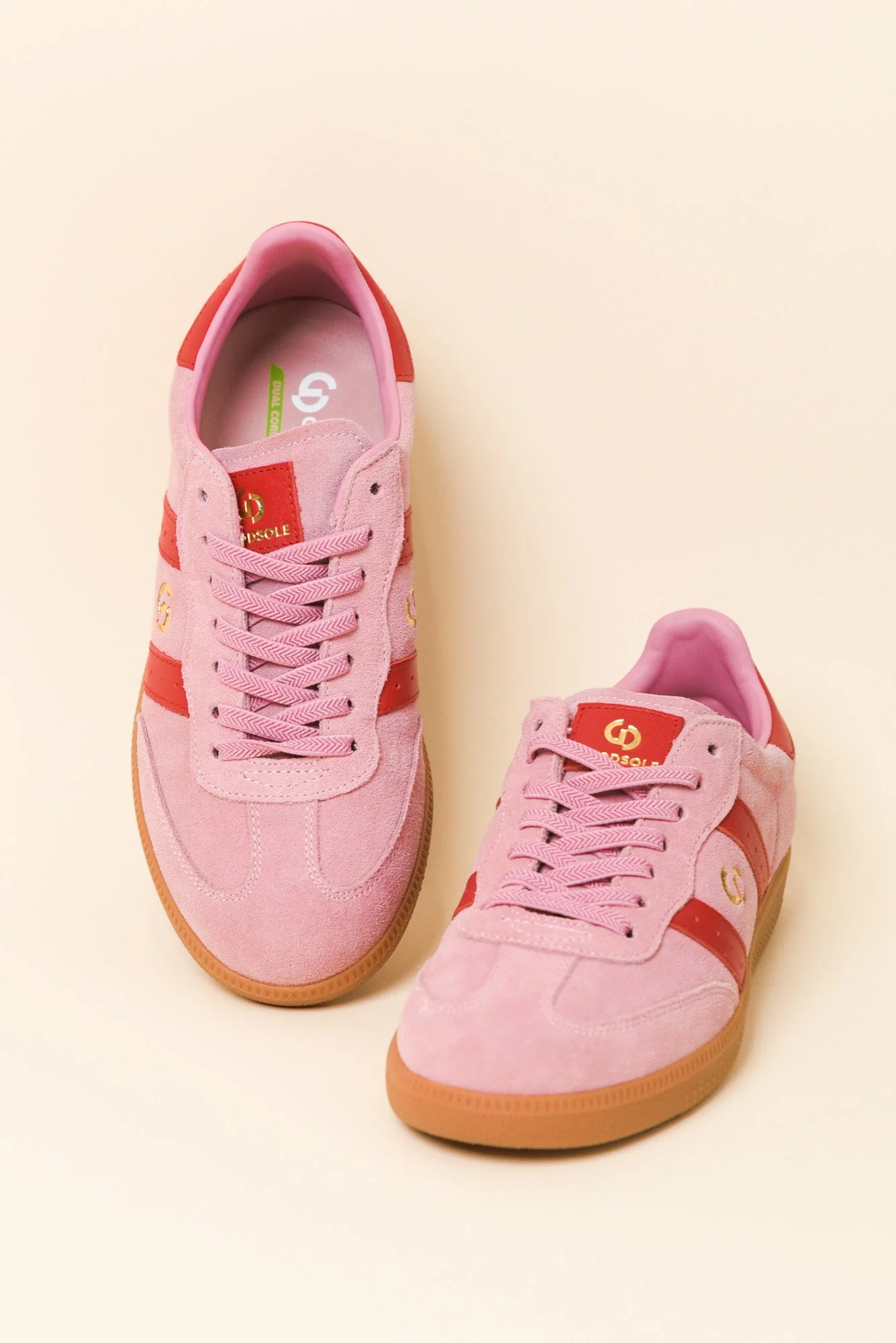 Parallel Pink Contrast Suede Sneaker - Image 3