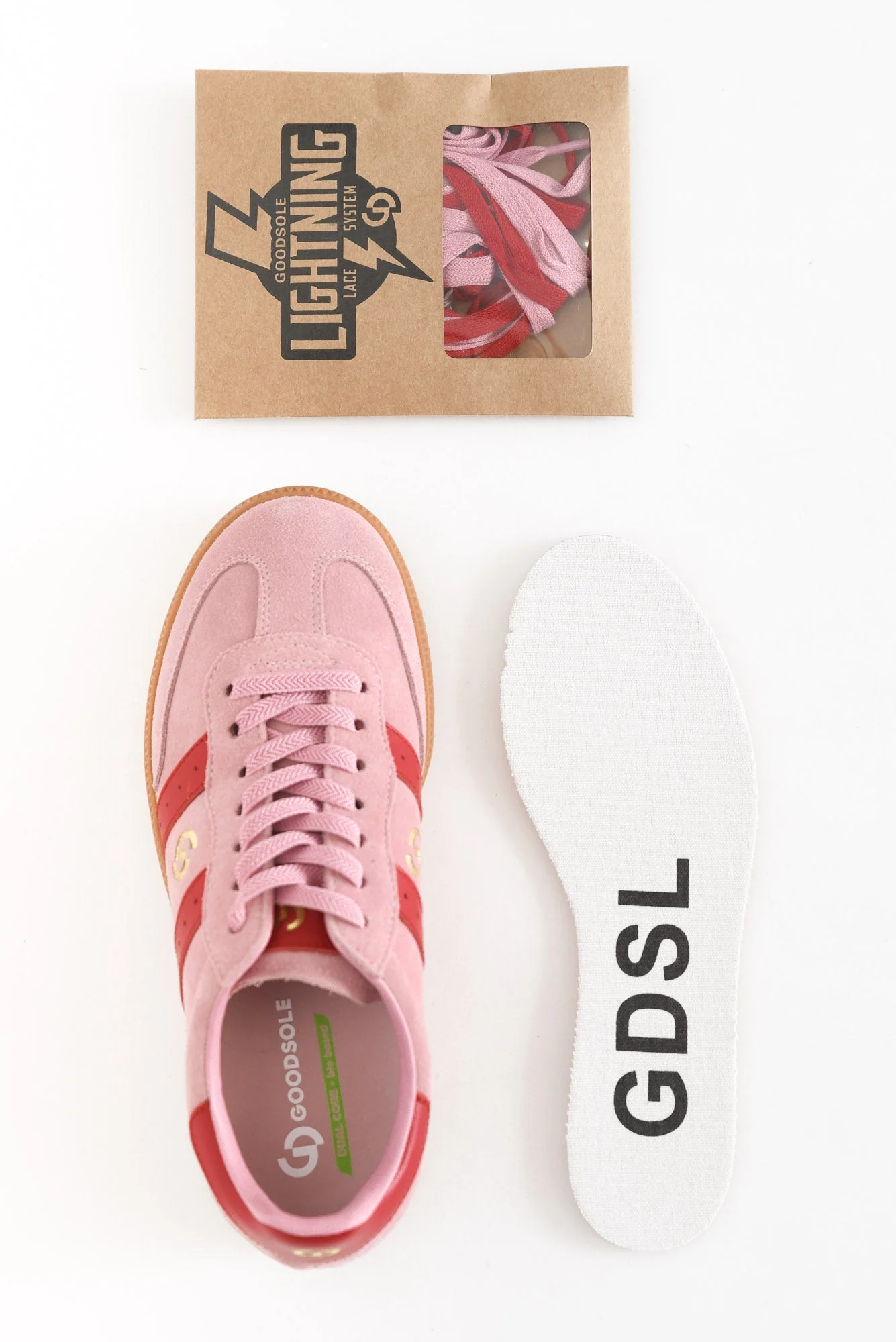 Parallel Pink Contrast Suede Sneaker - Image 6