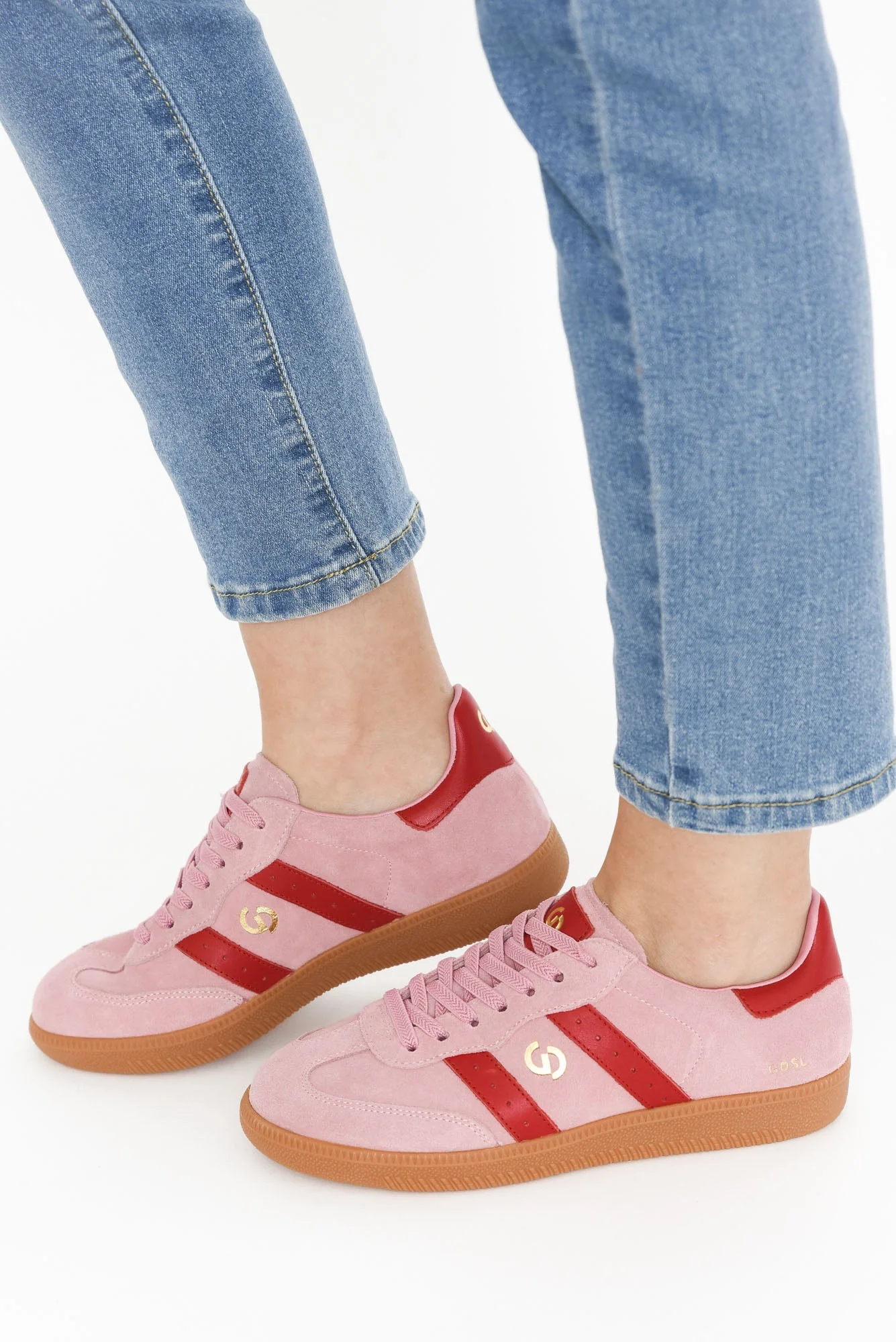 Parallel Pink Contrast Suede Sneaker - Image 7