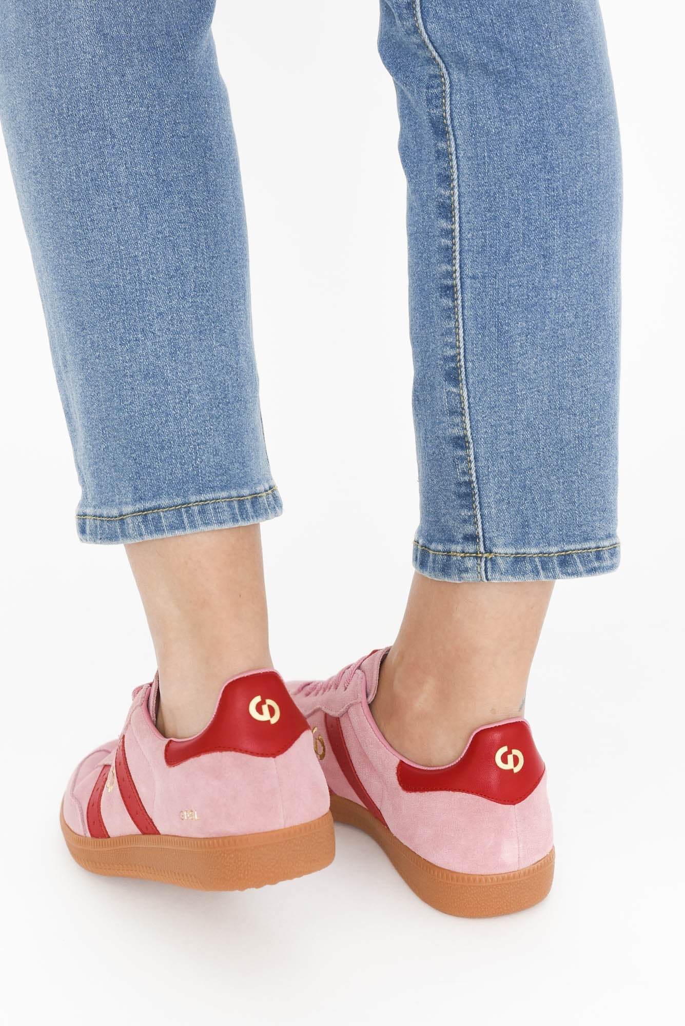 Parallel Pink Contrast Suede Sneaker - Image 9