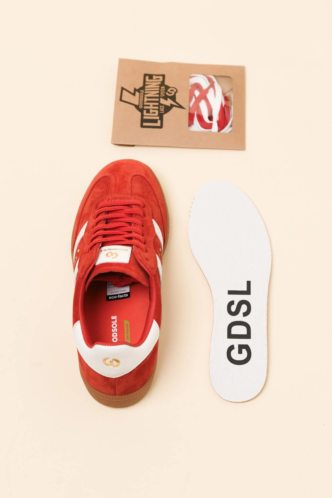 Parallel Red Contrast Suede Sneaker - Image 4