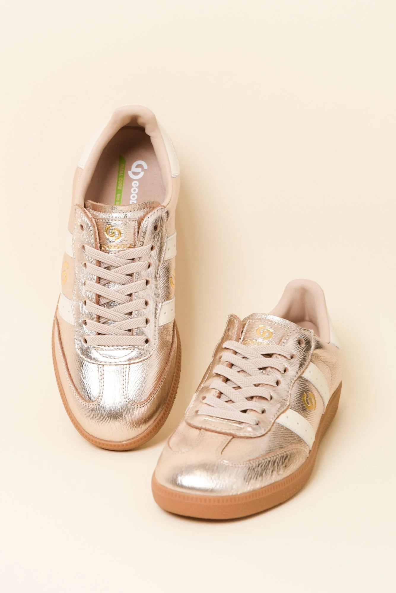 Parallel Rose Gold Contrast Leather Sneaker - Image 3