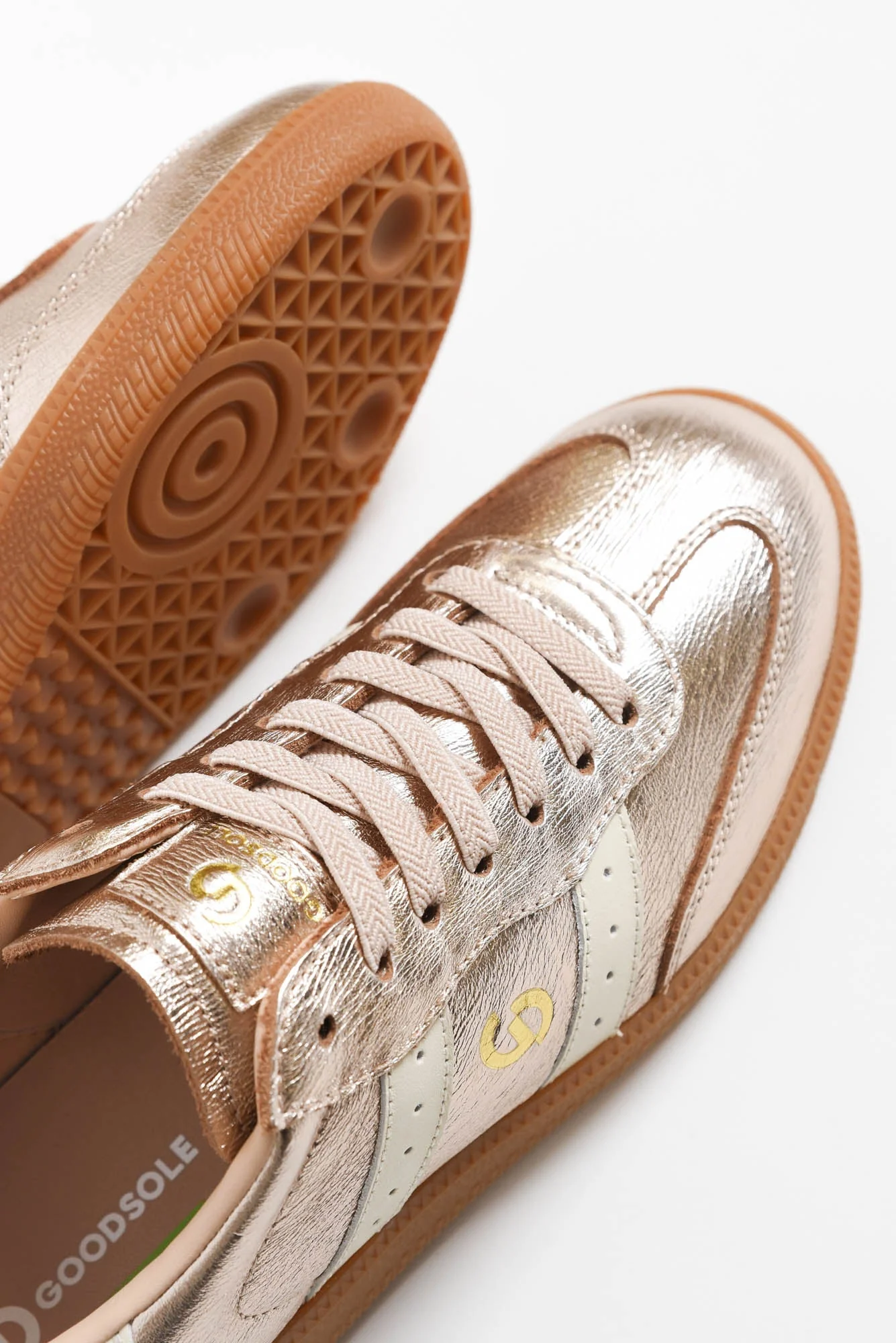 Parallel Rose Gold Contrast Leather Sneaker - Image 4